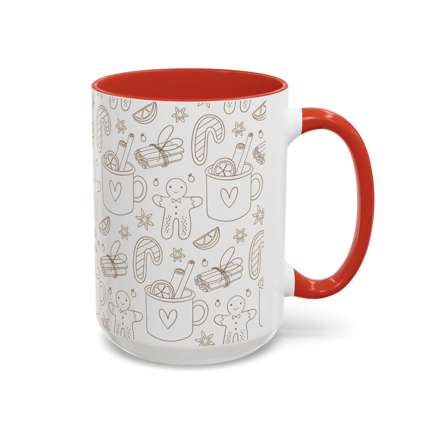 Christmas Accent Coffee Mug (11, 15oz)