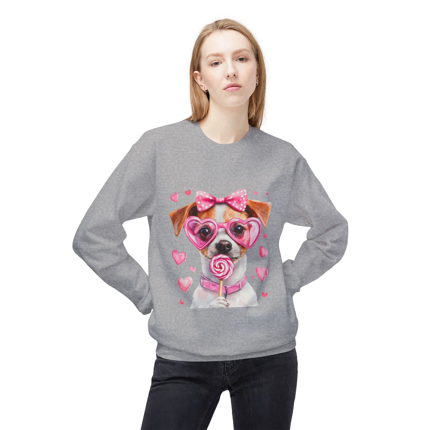 Valentines Unisex Midweight Softstyle Fleece Crewneck Sweatshirt