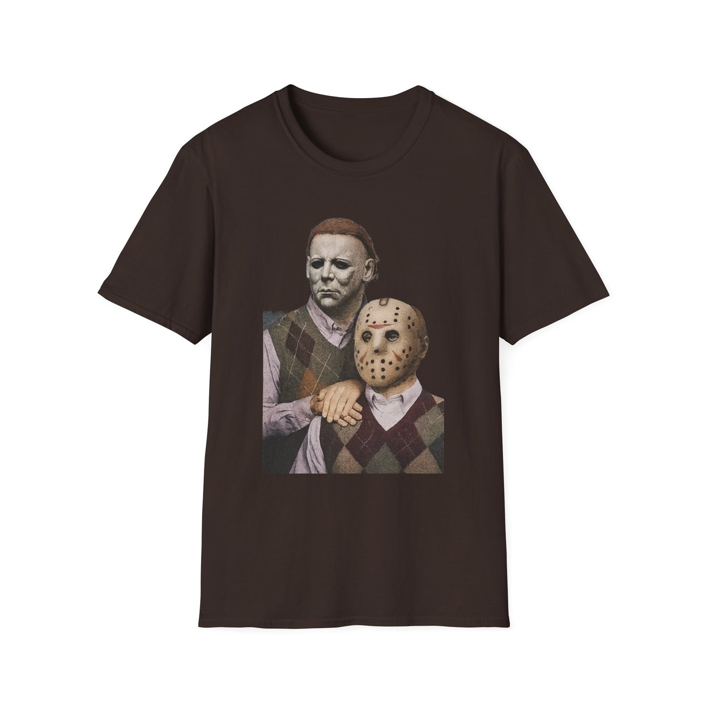 Horror Movie Character T-Shirt | Unisex Softstyle Tee, Scary Graphic Tee, Perfect for Halloween, Horror Fans, Movie Lovers