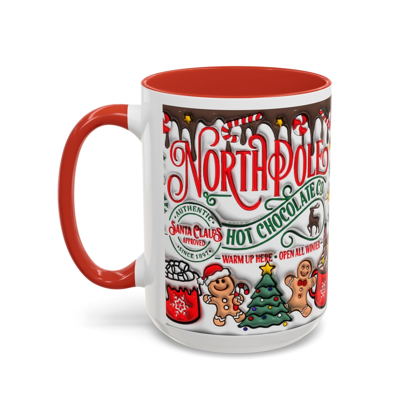Christmas Accent Coffee Mug (11, 15oz)