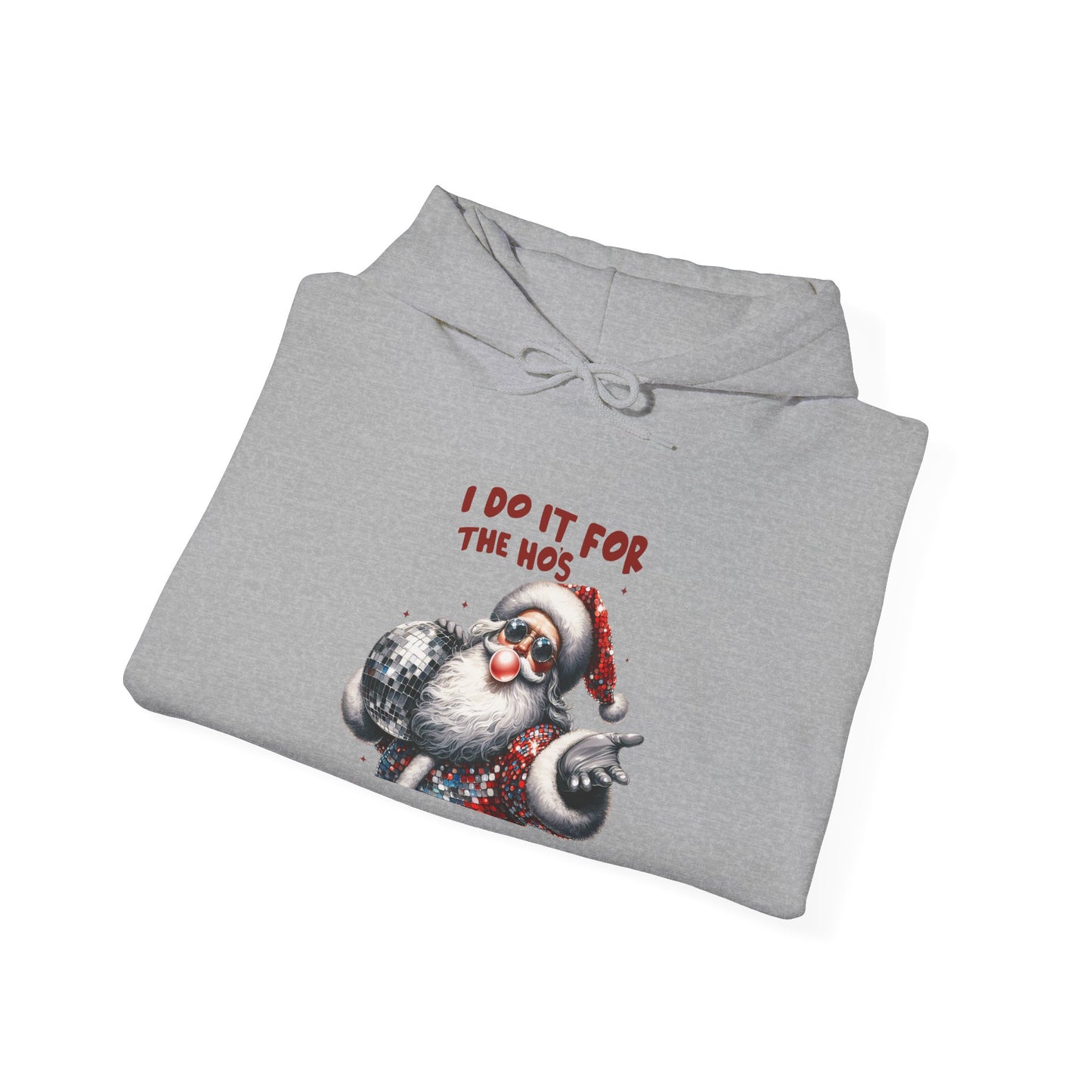 Santa Hoodie - I Do It For The 90s, Christmas Sweatshirt, Unisex Holiday Apparel, Vintage Style Gift, Cozy Winter Wear