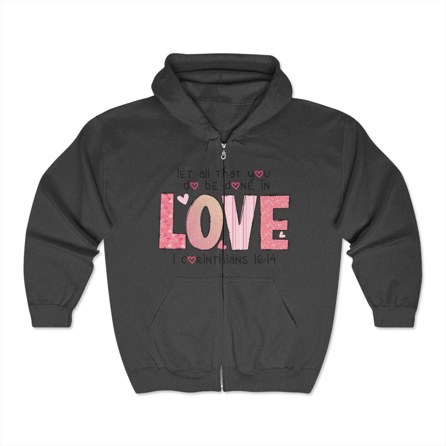 Valentines Unisex Heavy Blend™ Full Zip Hoodies