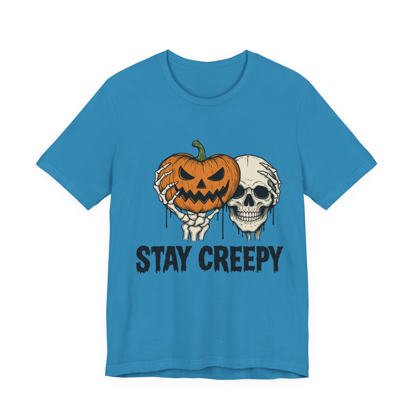 Halloween Graphic Tee - Stay Creepy Unisex Shirt, Fall Fashion, Spooky Halloween Apparel, Casual Wear, Gift for Halloween Lovers