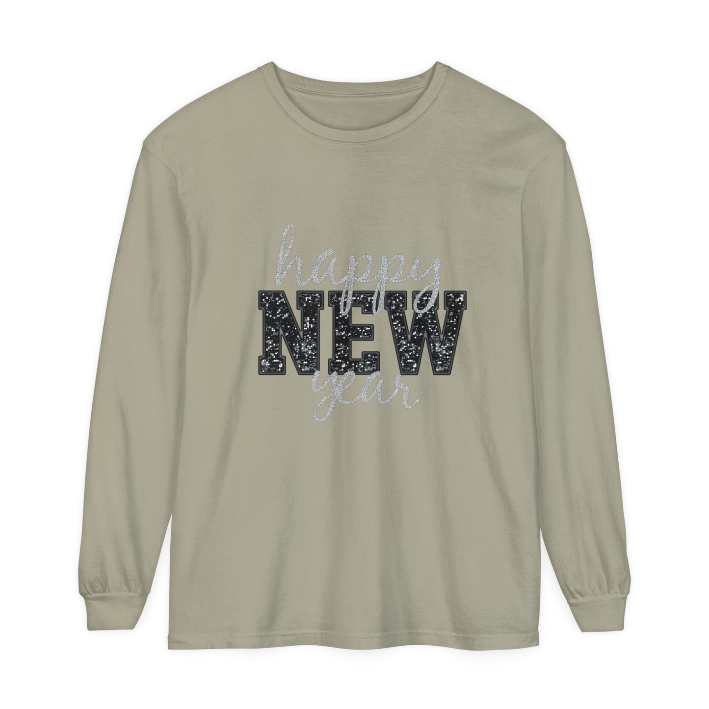 New Year Unisex Garment-dyed Long Sleeve T-Shirt