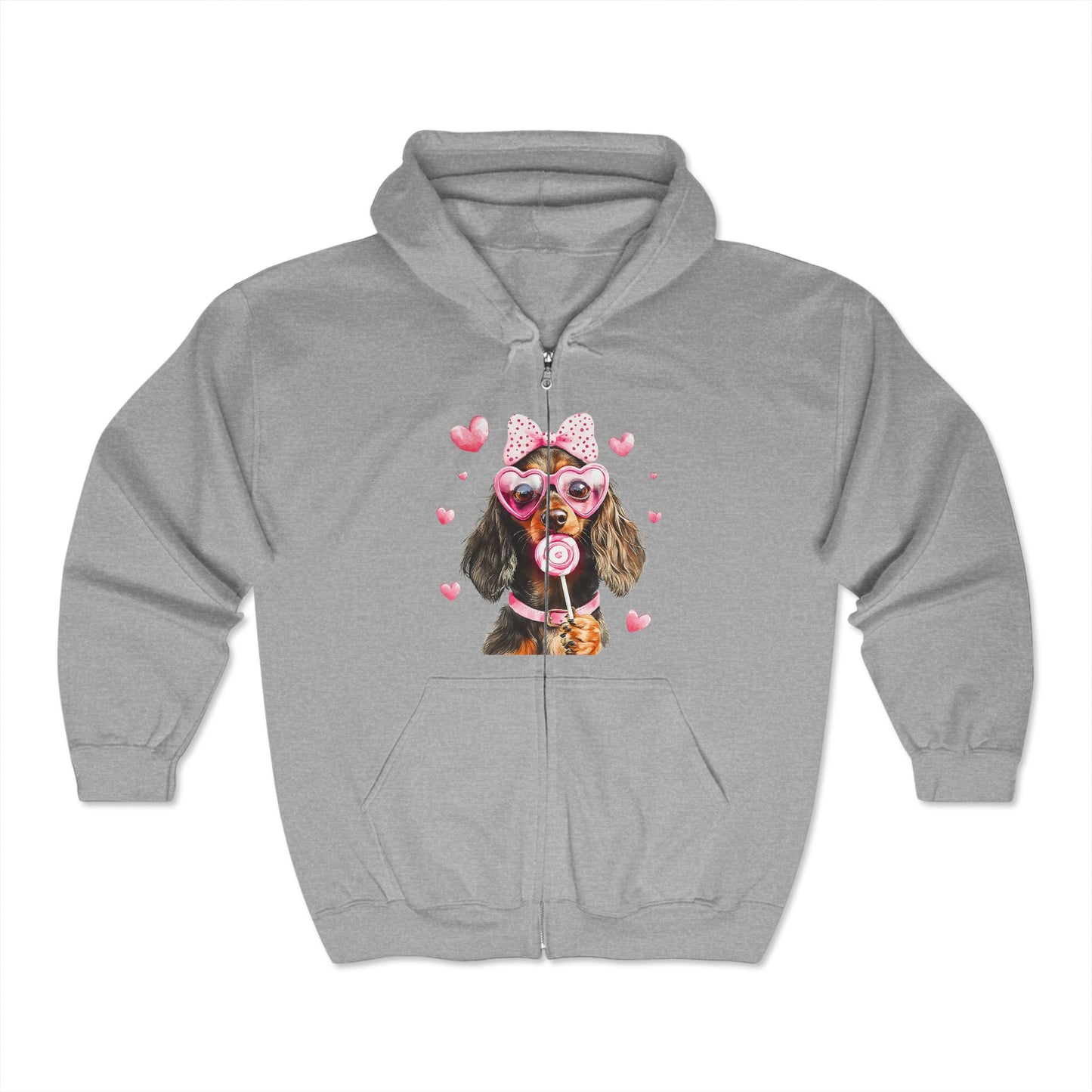 Valentines Unisex Heavy Blend™ Full Zip Hooded Sweatshirt