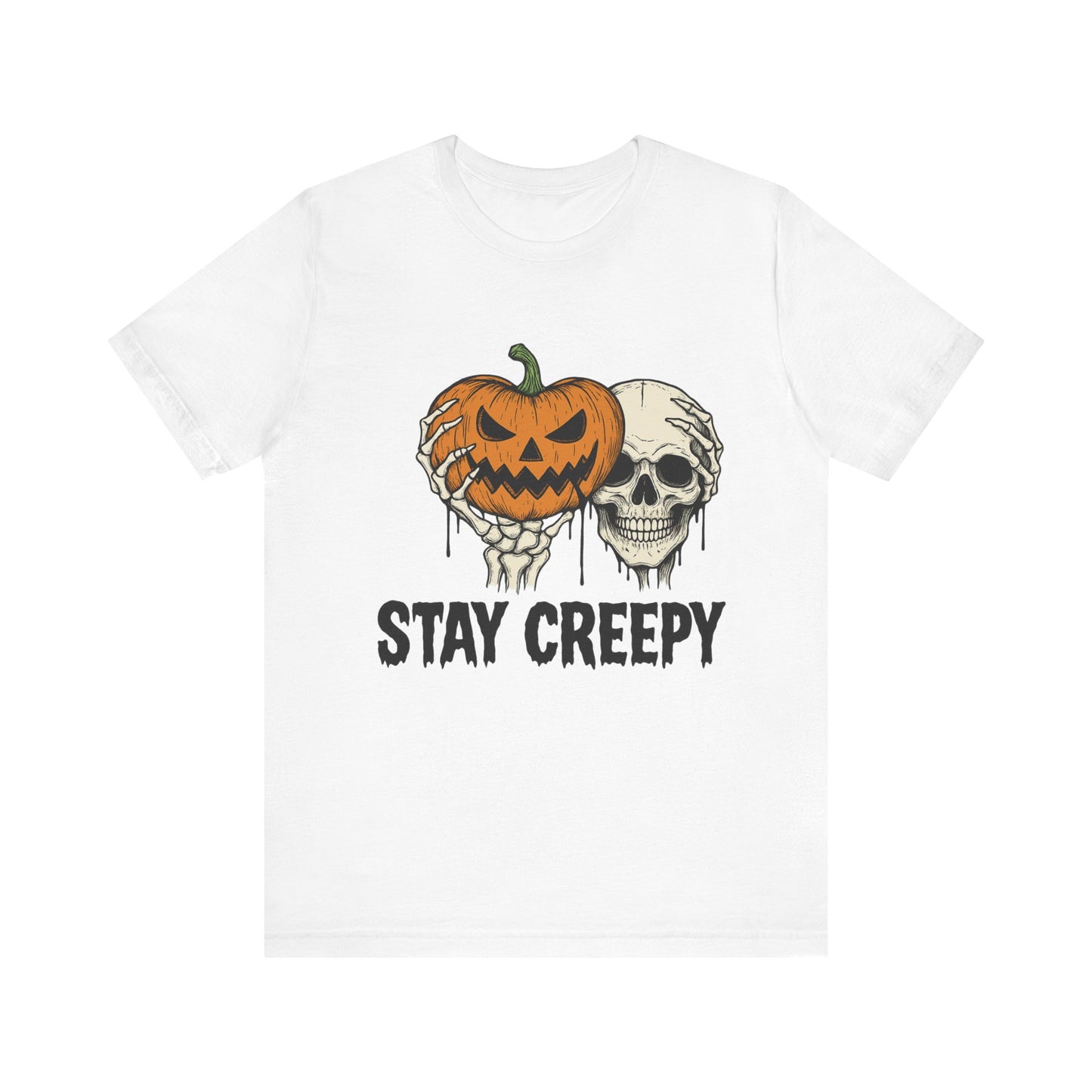 Halloween Graphic Tee - Stay Creepy Unisex Shirt, Fall Fashion, Spooky Halloween Apparel, Casual Wear, Gift for Halloween Lovers