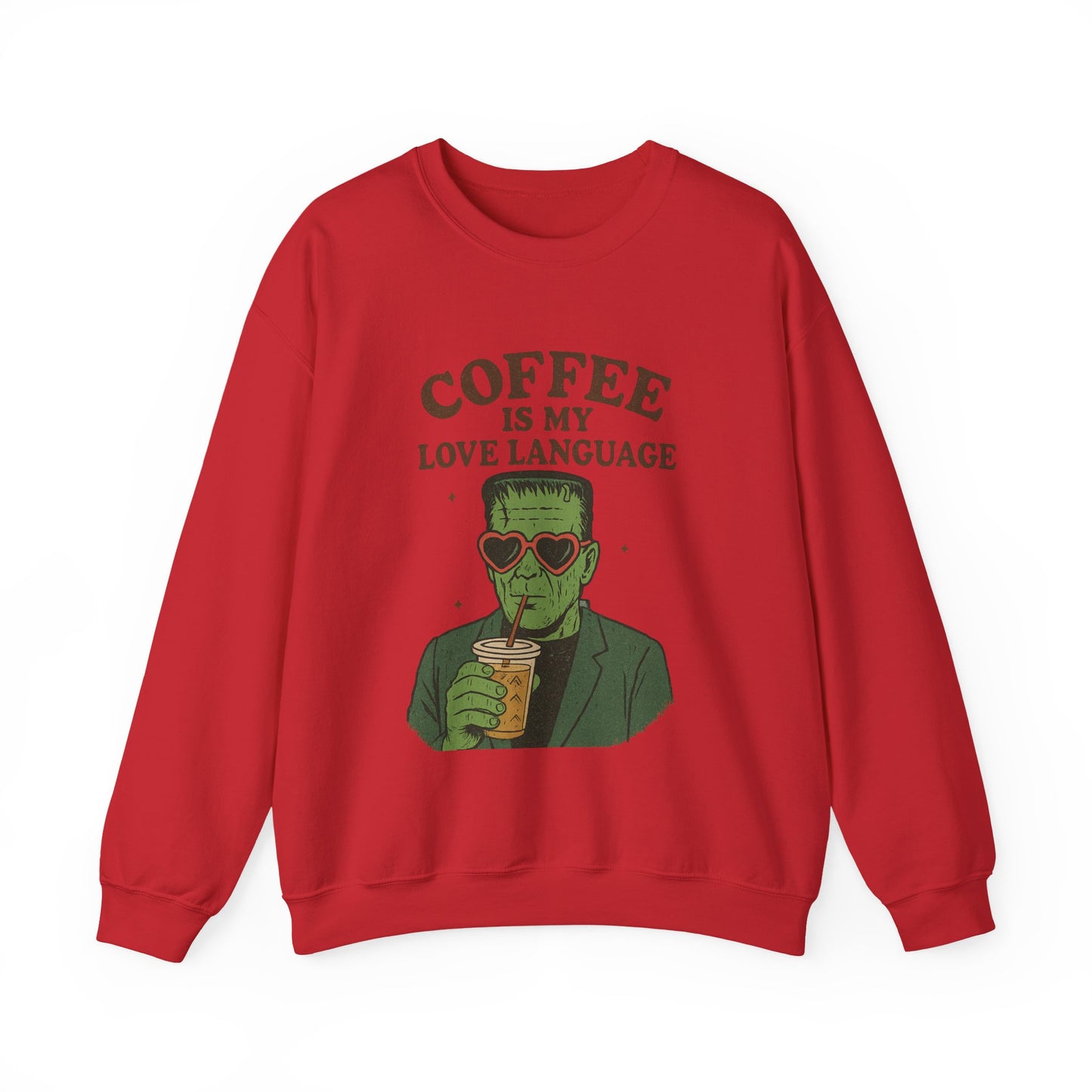 Coffee Lover's Unisex Crewneck Sweatshirt, Gift for Coffee Enthusiasts, Funny Sweatshirt, Halloween Apparel, Cozy Casual Wear