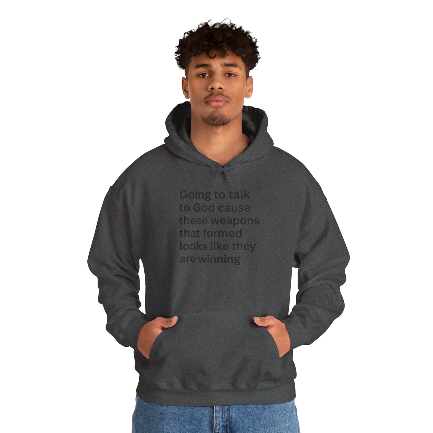 Faith-Inspired Hooded Sweatshirt - Inspirational Gift for Believers, Cozy Casual Wear, Winter Apparel, Church Events, Thoughtful Gifts