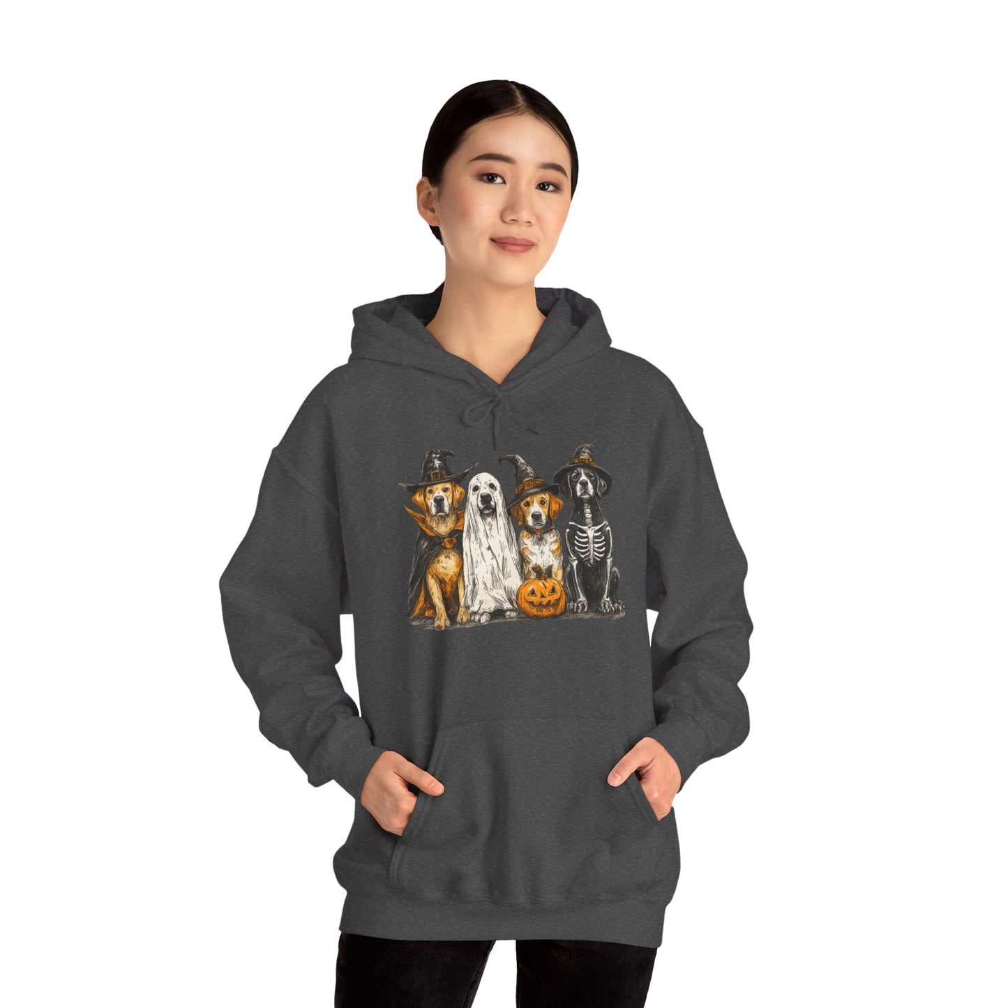 Halloween Pet Lover Hoodie, Unisex Hoodie, Cute Dog Hoodie, Cozy Halloween Apparel, Animal Lover Gift