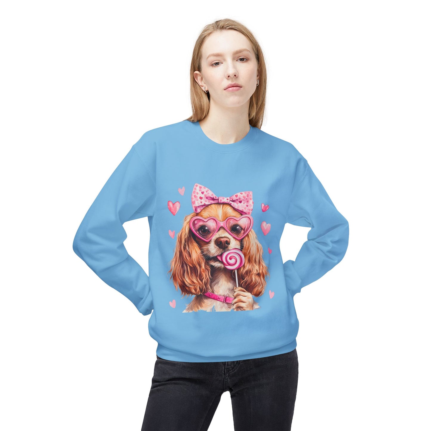 Valentines Unisex Midweight Softstyle Fleece Crewneck Sweatshirt