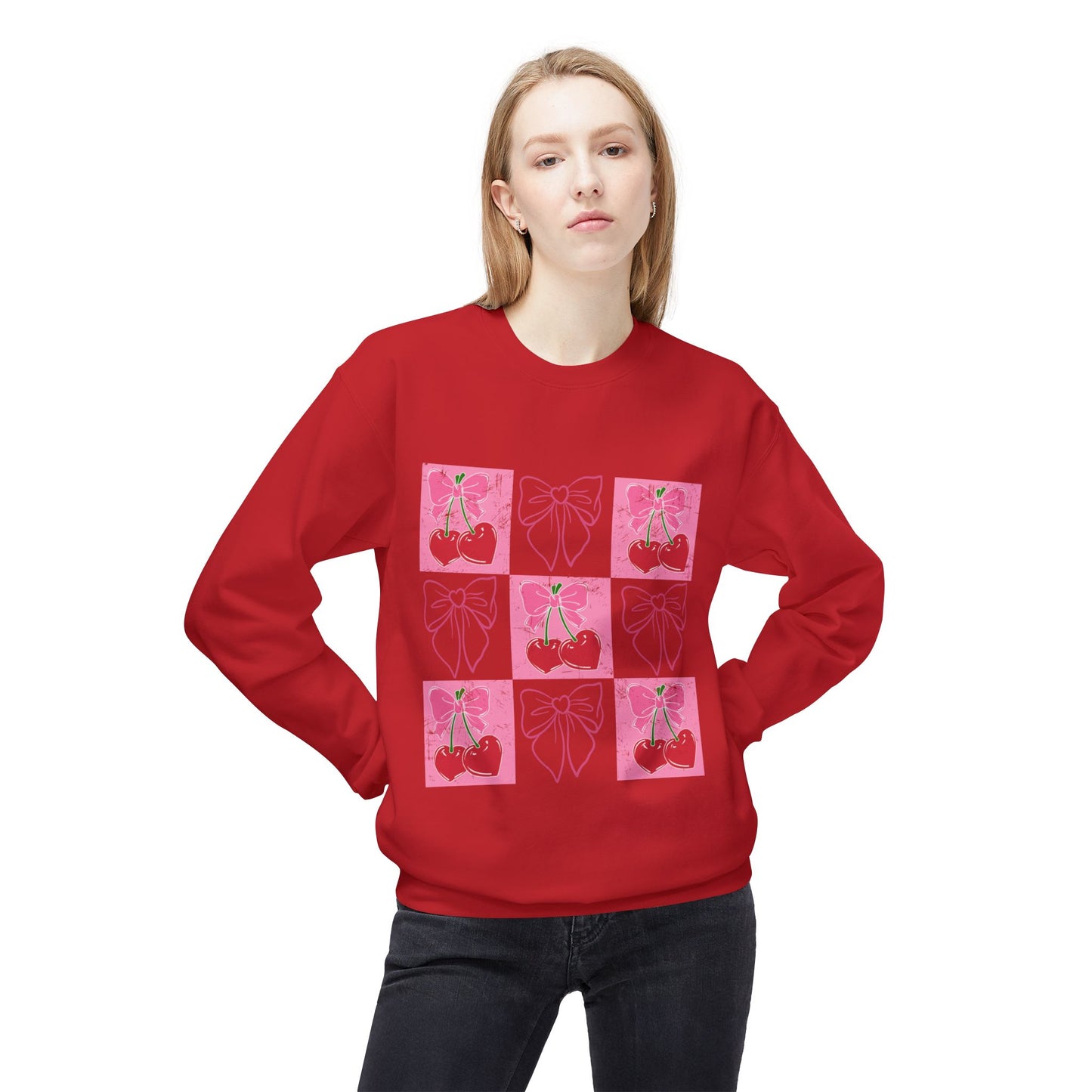 Valentines Unisex Midweight Softstyle Fleece Crewneck Sweatshirt