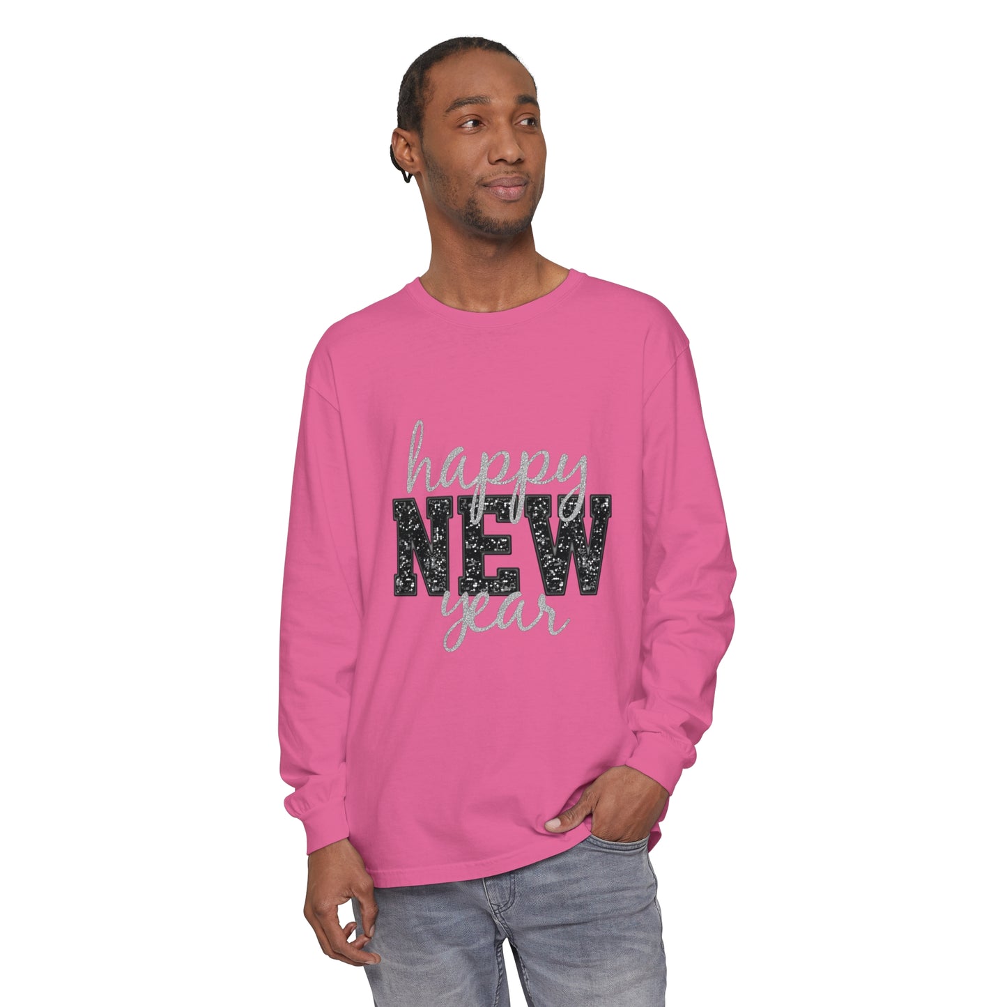 New Year Unisex Garment-dyed Long Sleeve T-Shirt