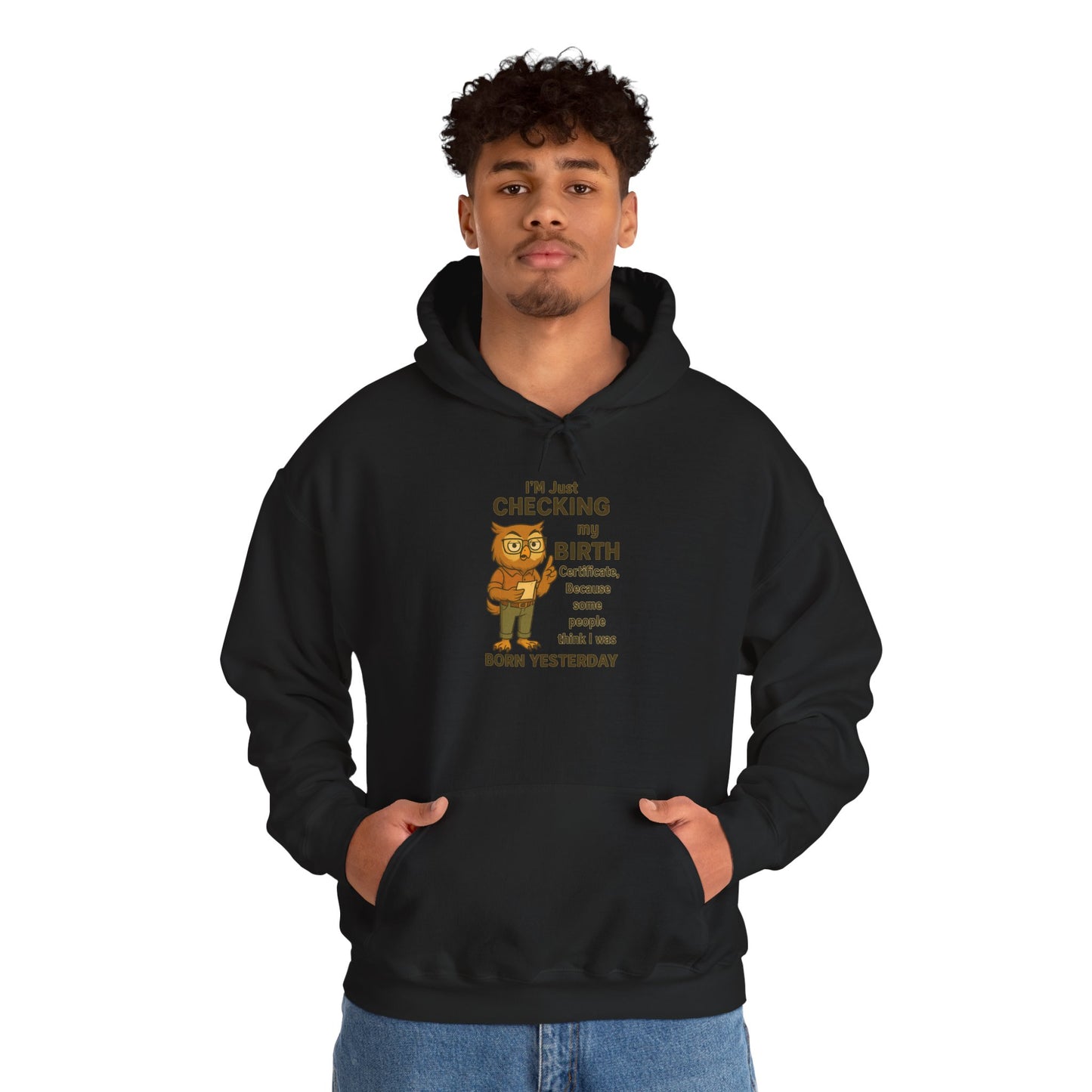 Funny Birthday Sweatshirt, Humorous Gift for Friends, Cozy Hooded Sweatshirt, Casual Wear, Unisex Birthday Apparel