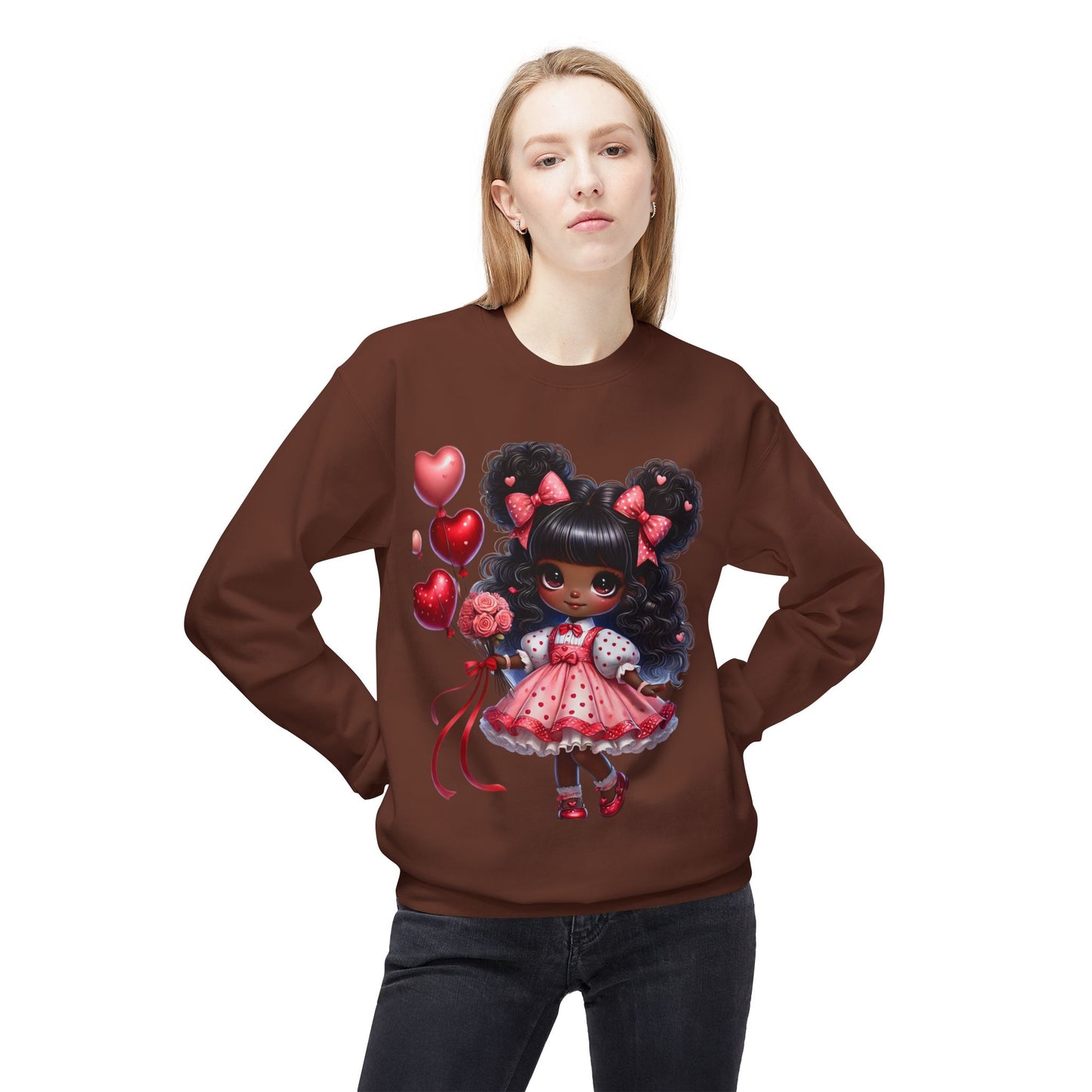 Valentines Unisex Midweight Softstyle Fleece Crewneck Sweatshirt