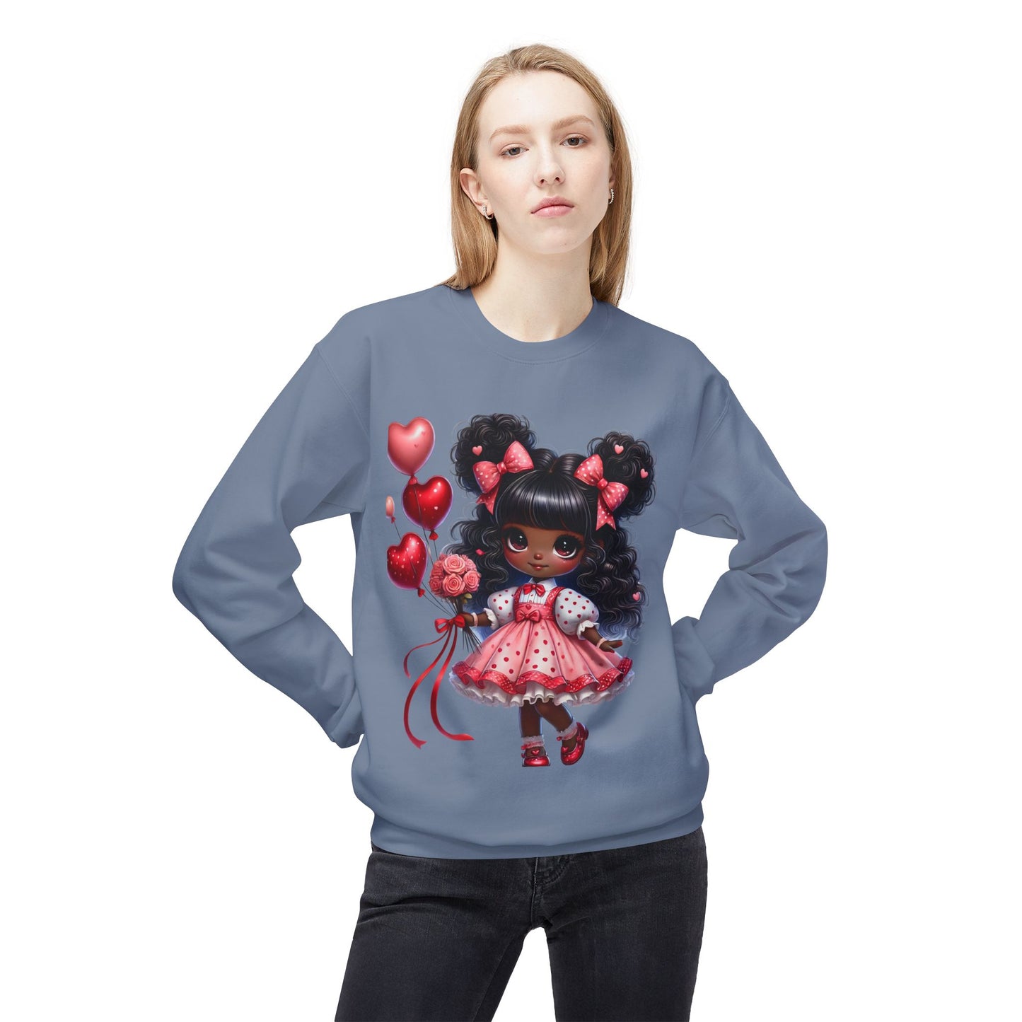 Valentines Unisex Midweight Softstyle Fleece Crewneck Sweatshirt