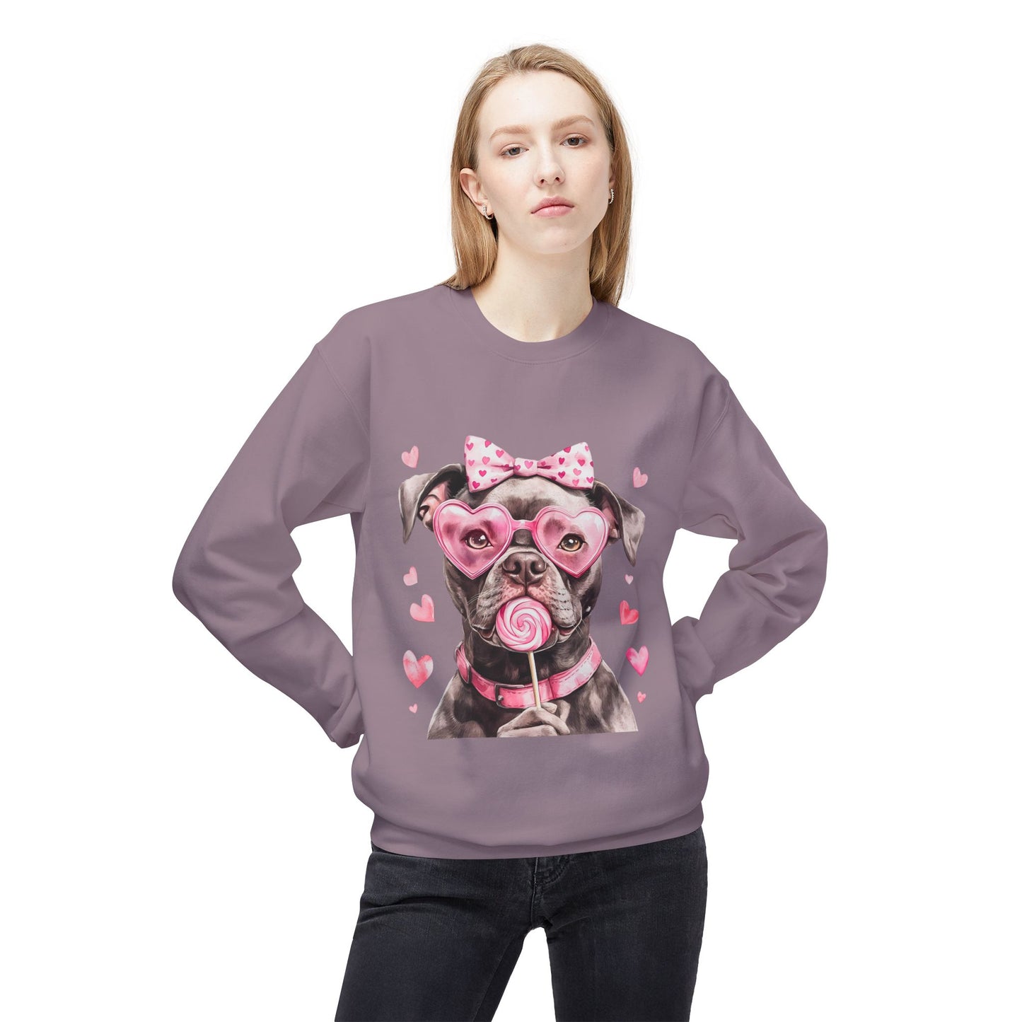 Valentines Unisex Midweight Softstyle Fleece Crewneck Sweatshirt