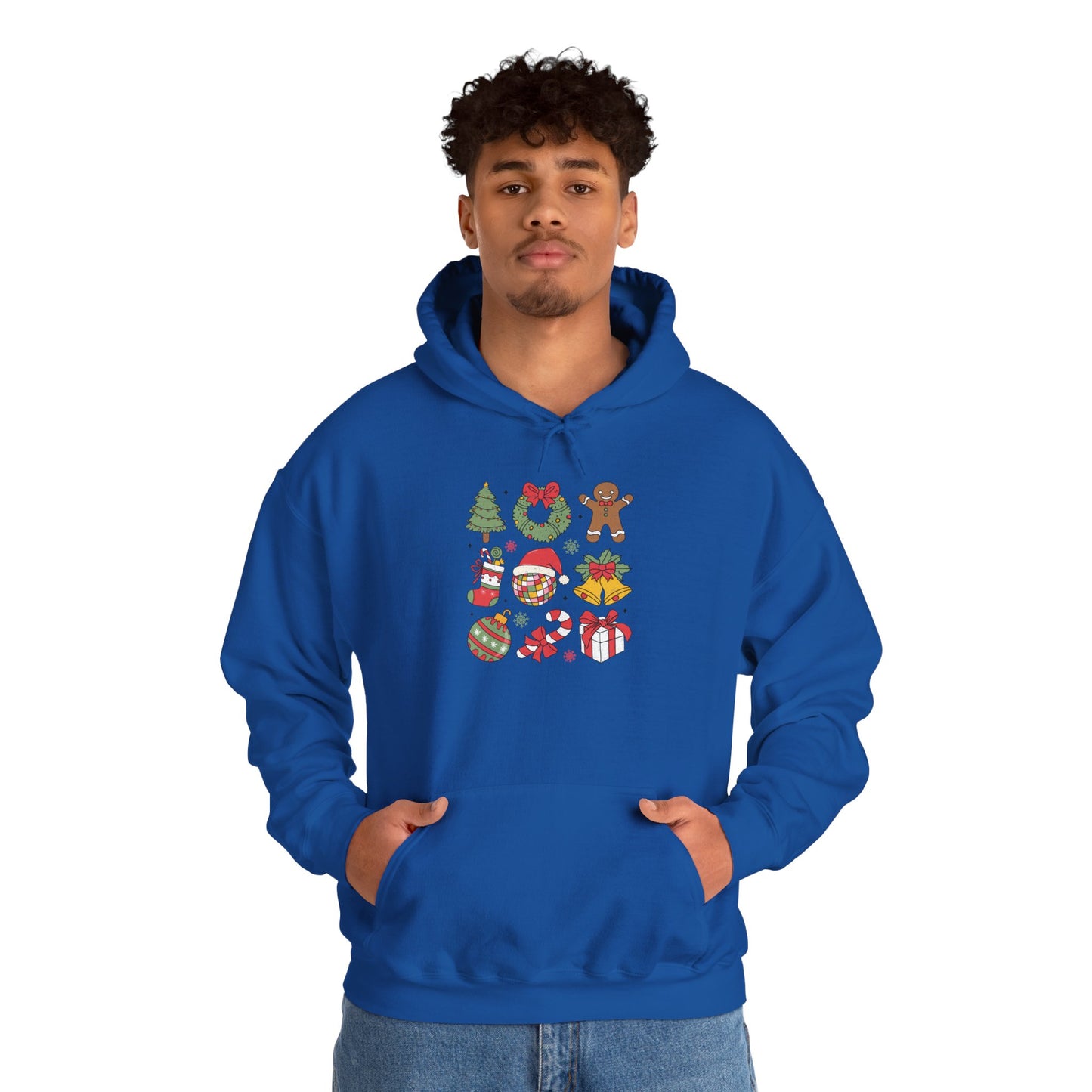 Festive Holiday Hoodie, Cozy Sweatshirt for Christmas, Unisex Holiday Apparel, Winter Gift Idea, Cute Sweatshirt with Holiday Designs