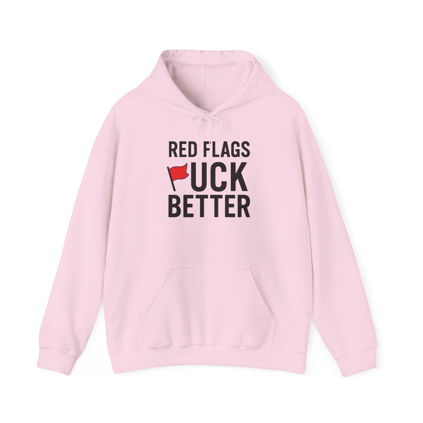 Red Flags Hoodie - Unisex Heavy Blend Hoodie for Casual Wear, Gift for Friends, Streetwear Style, Funny Hoodie, Soft and Cozy