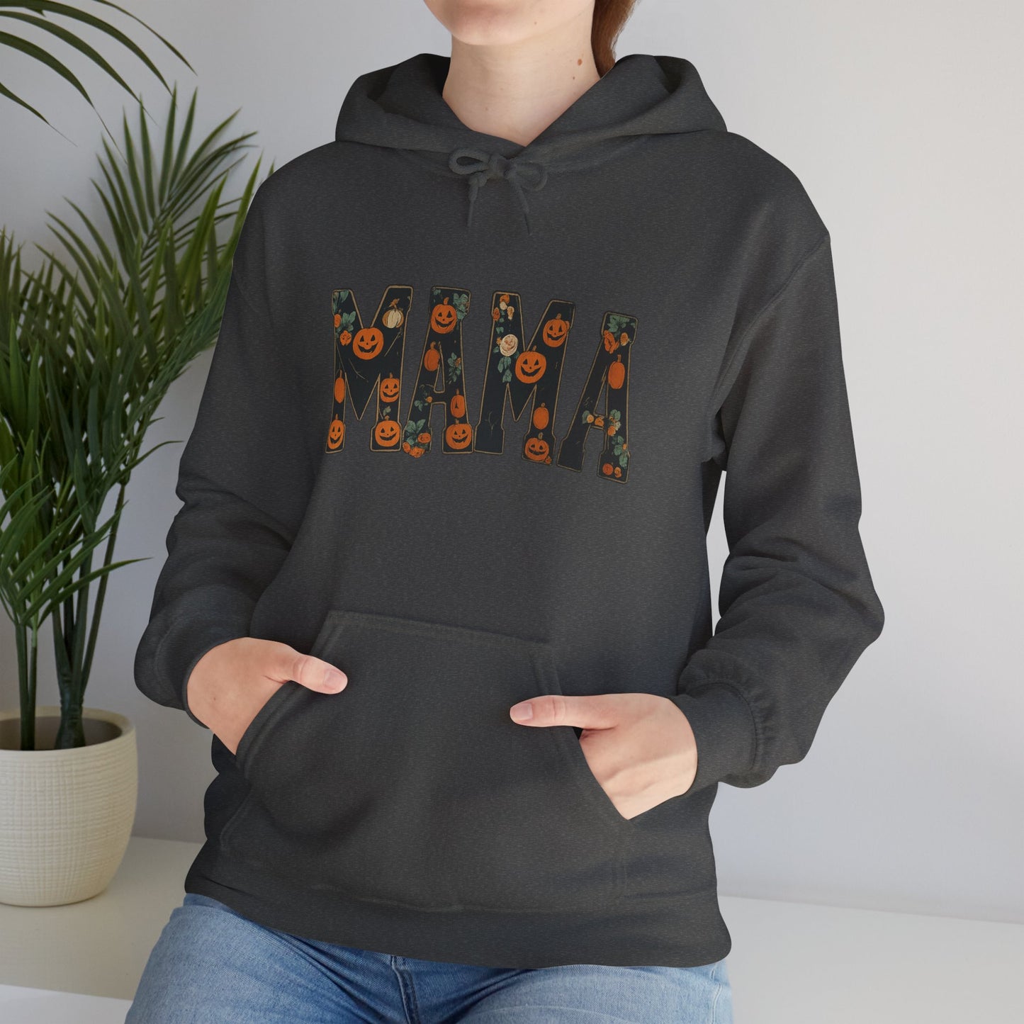 Mama Pumpkin Hooded Hoodie | Cozy Fall Apparel, Perfect for Gift Giving, Halloween, Family Gatherings, Autumn Fashion