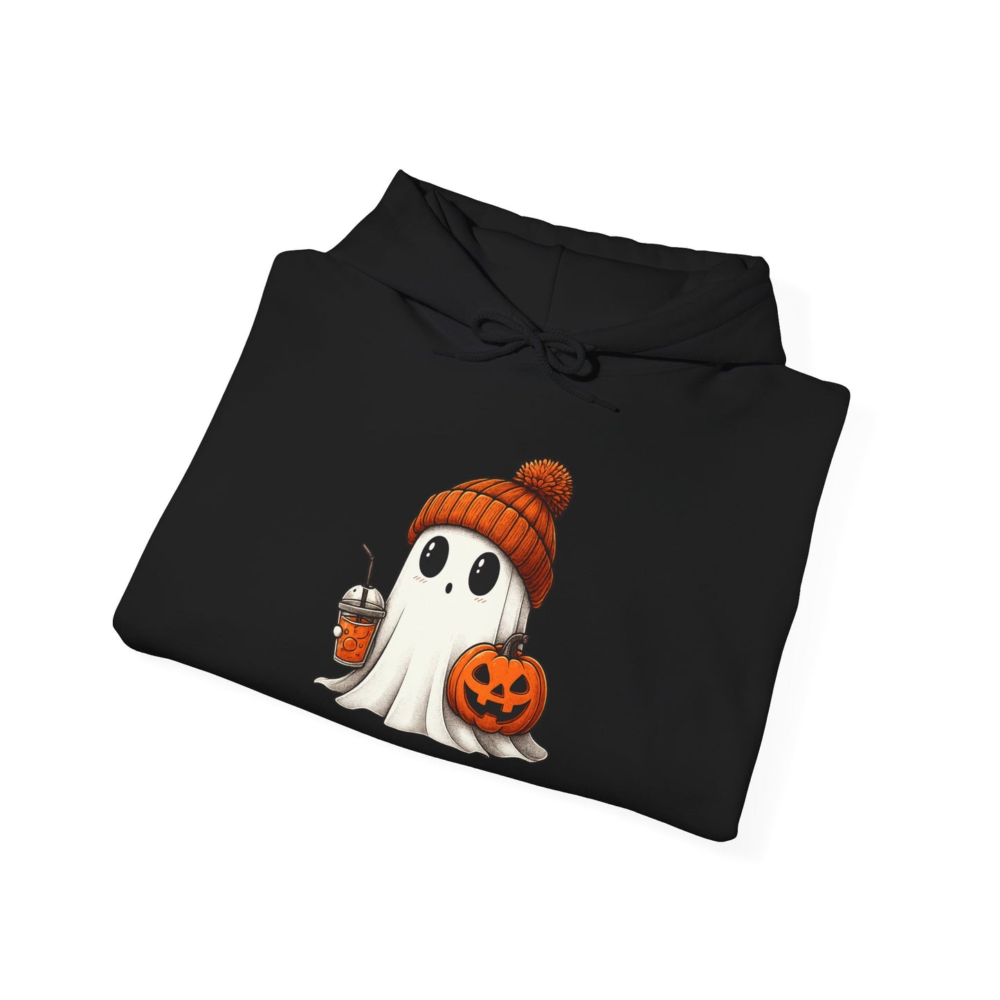 Halloween Ghost Hoodie, Unisex Halloween Apparel, Cute Pumpkin Design, Halloween Party Outfit