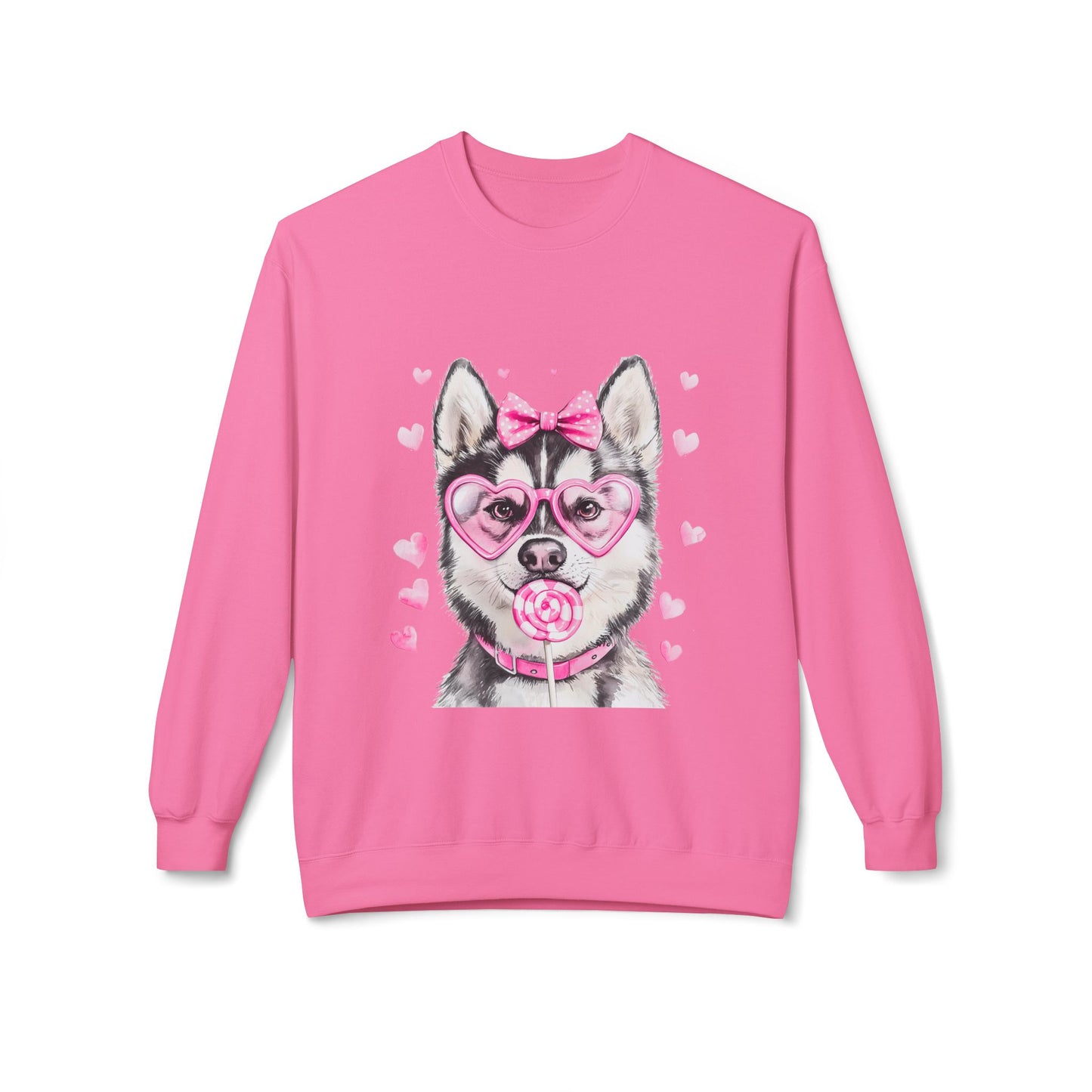 Valentines Unisex Midweight Soft style Fleece Crewneck Sweatshirt