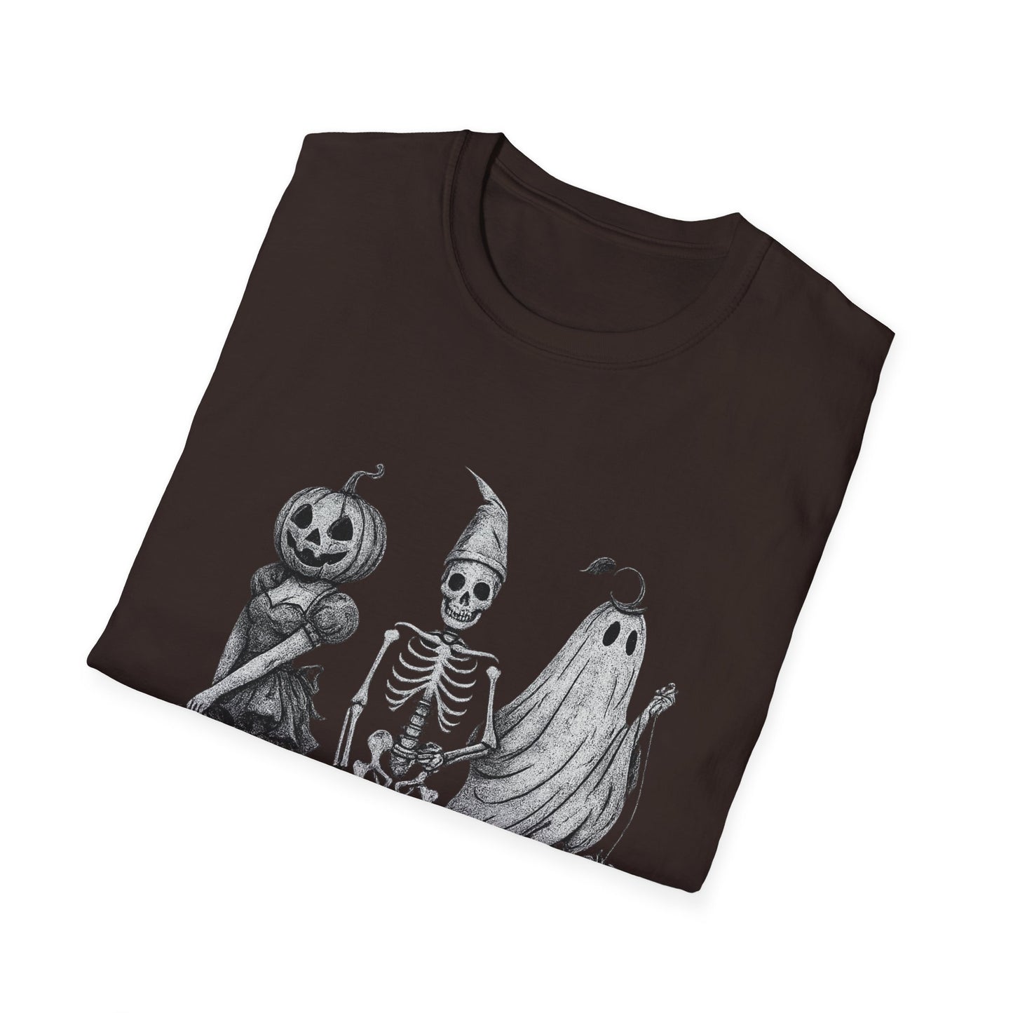 Halloween Graphic Tee, Unisex Softstyle T-Shirt, Spooky Season Shirt, Fall Fashion, Halloween Costume Top
