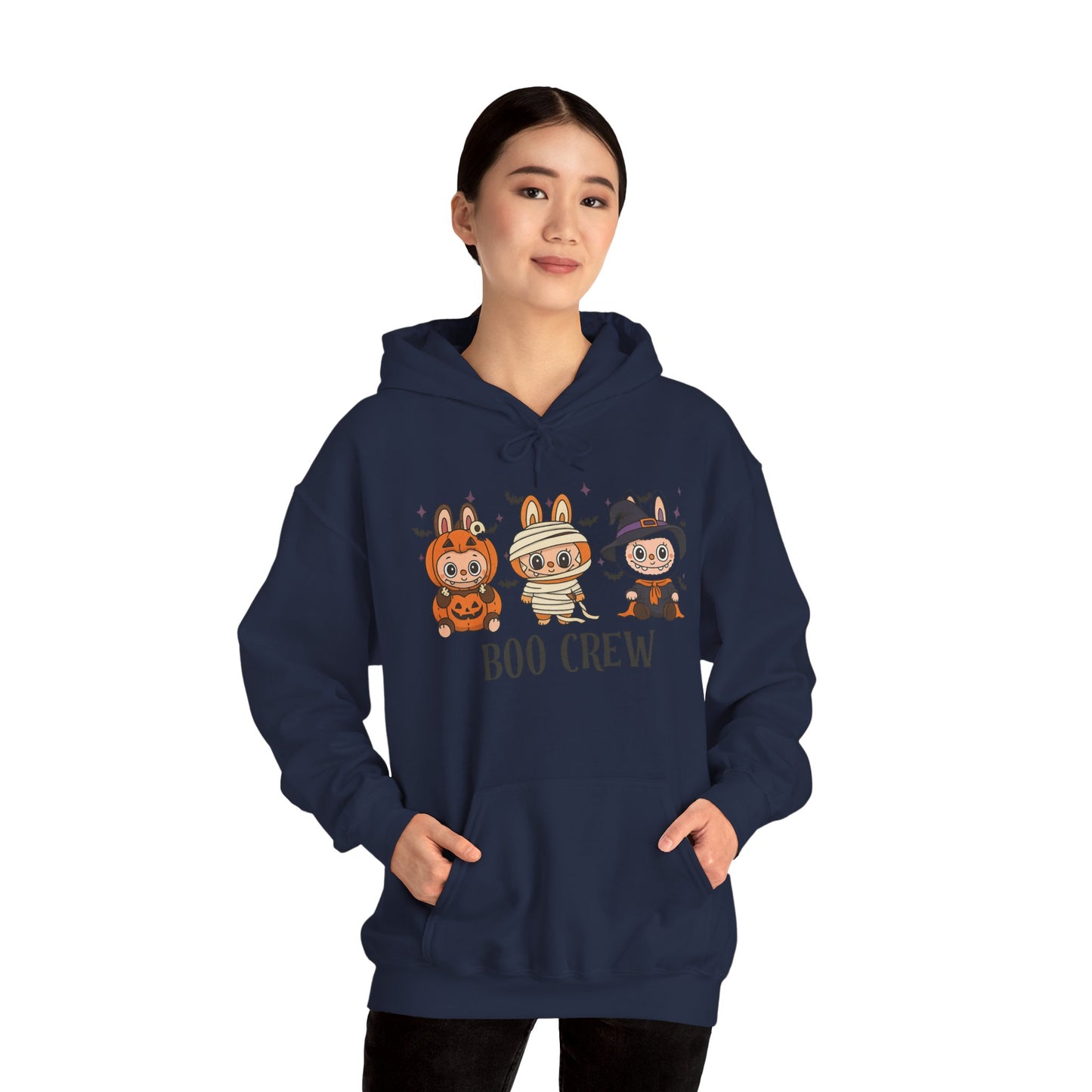 Boo Crew Halloween Unisex Hoodie, Cute Monster Costume, Spooky Vibes, Fall Fashion