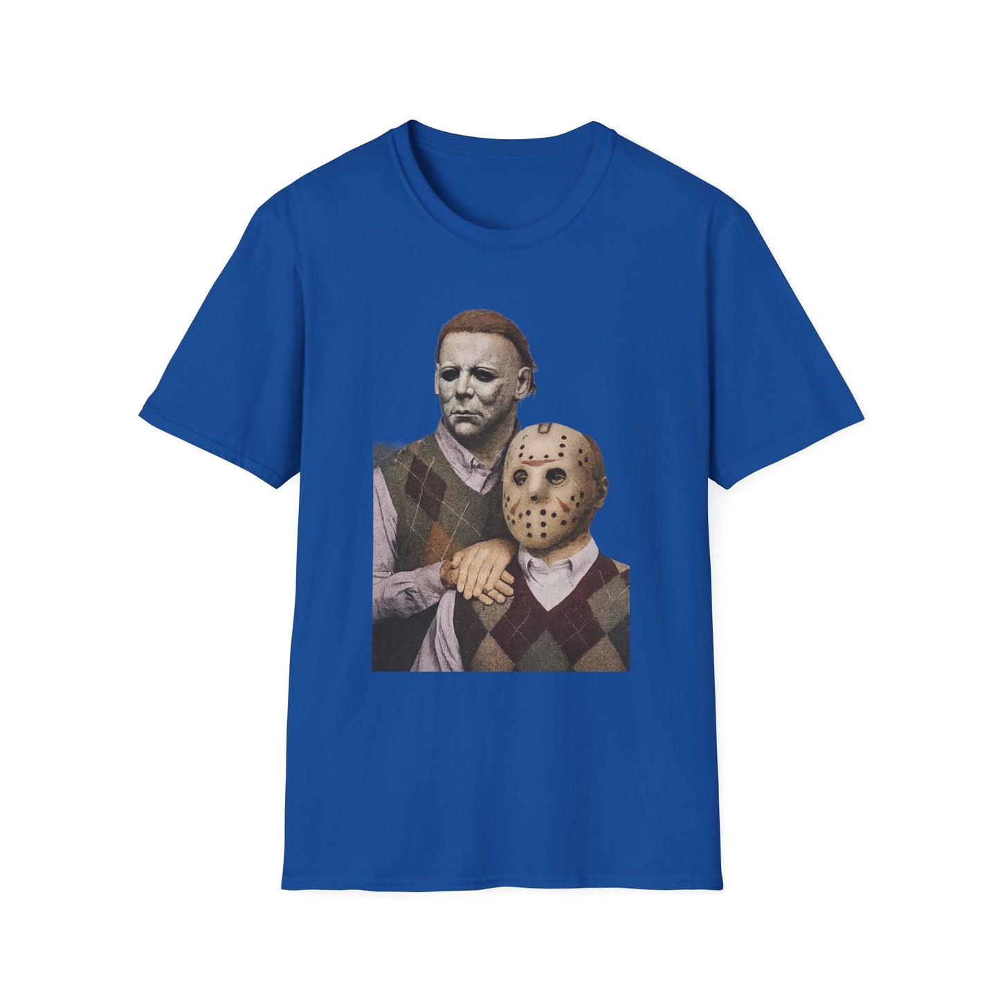 Horror Movie Character T-Shirt | Unisex Softstyle Tee, Scary Graphic Tee, Perfect for Halloween, Horror Fans, Movie Lovers