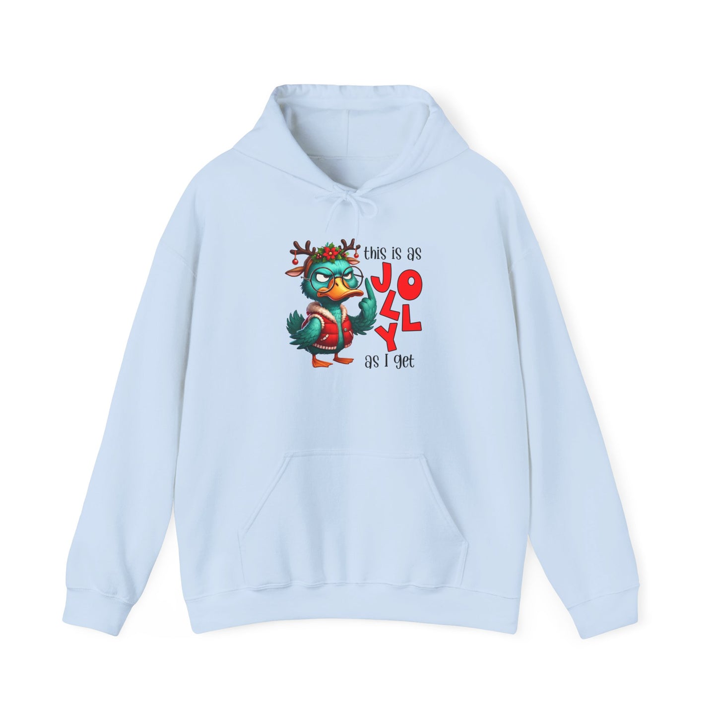 Jolly Holiday Hoodie - Unisex Heavy Blend™ Hoodie, Christmas Gift, Cozy Hoodie, Funny Hoodie, Winter Apparel, Holiday Fashion