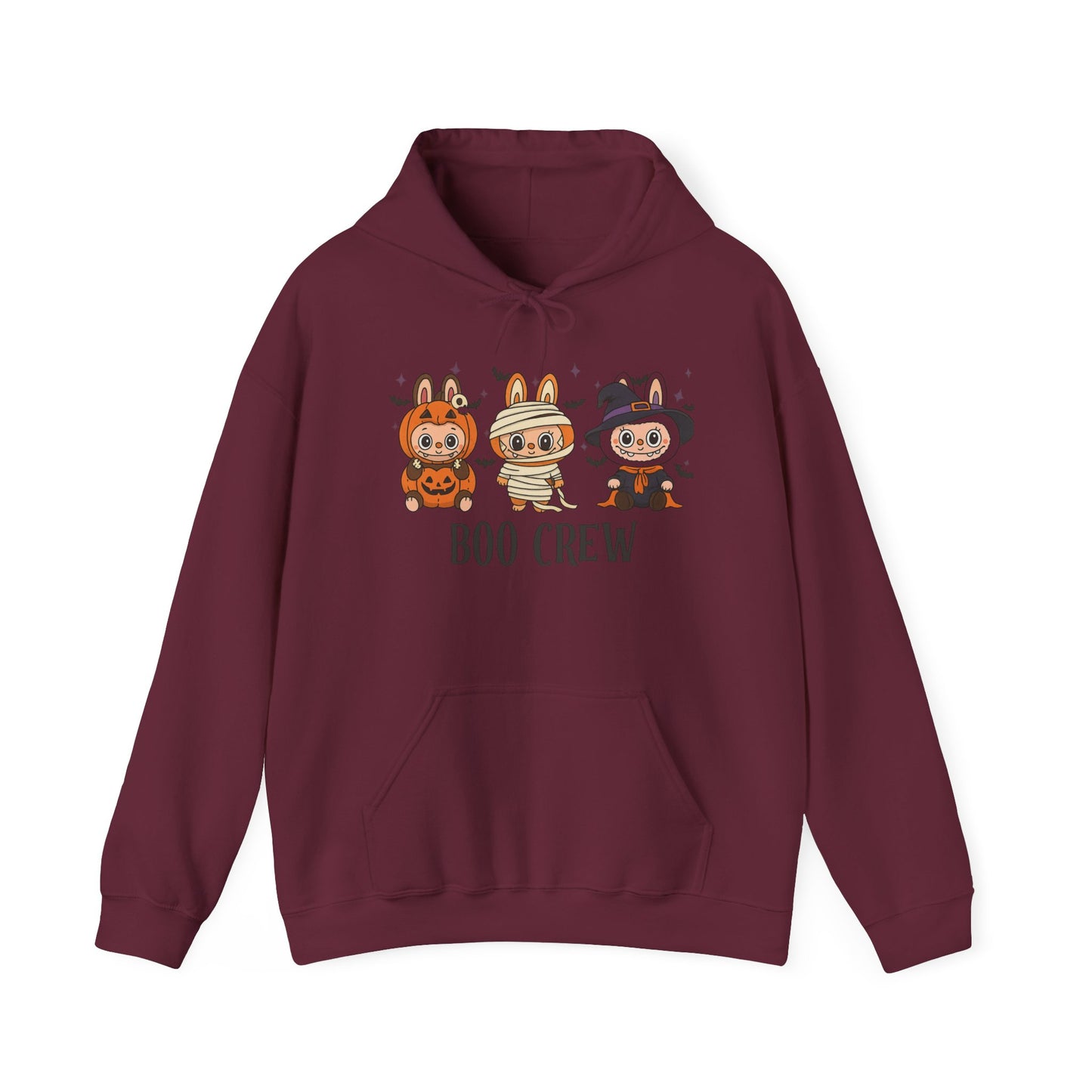 Boo Crew Halloween Unisex Hoodie, Cute Monster Costume, Spooky Vibes, Fall Fashion