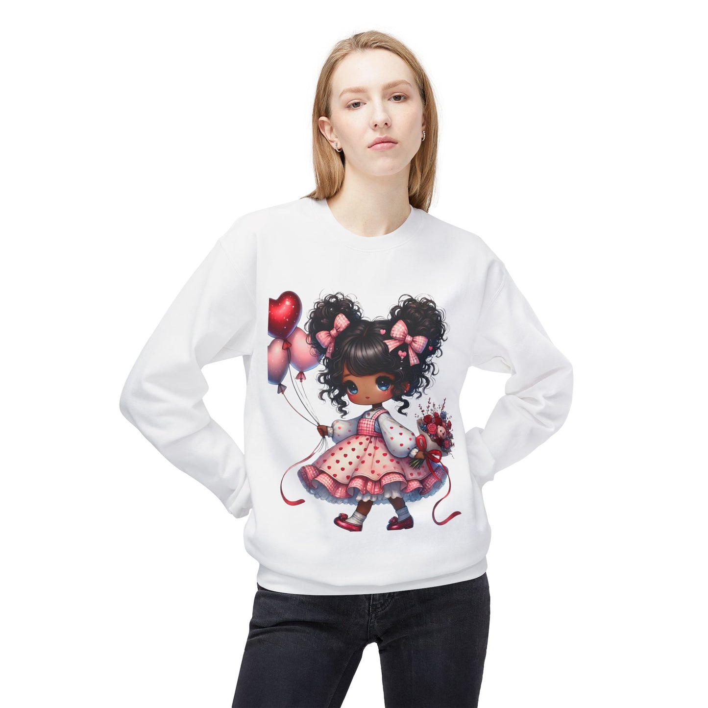 Valentines Unisex Midweight Softstyle Fleece Crewneck Sweatshirt