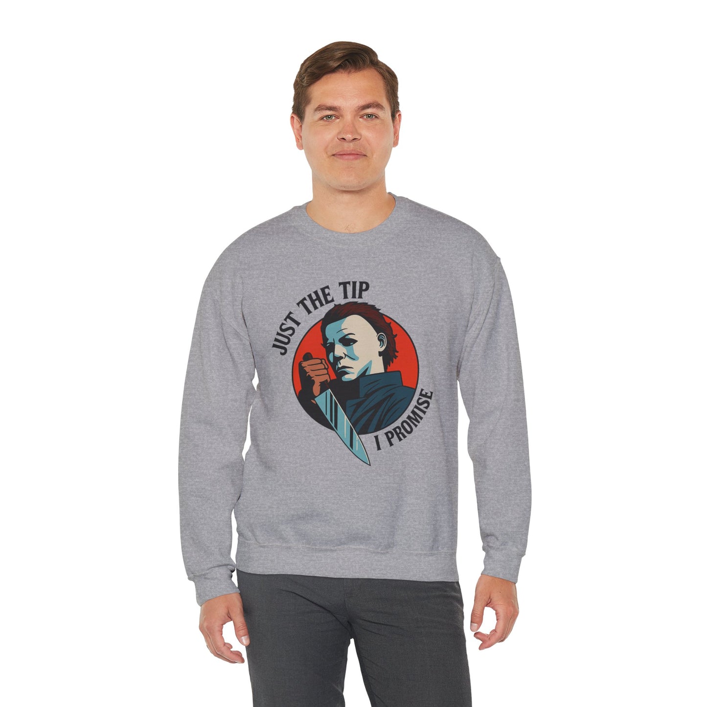Spooky Humor Crewneck Sweatshirt | Funny Fall Fashion, Halloween Gift, Cozy Sweatshirt, Unisex Apparel, Casual Wear