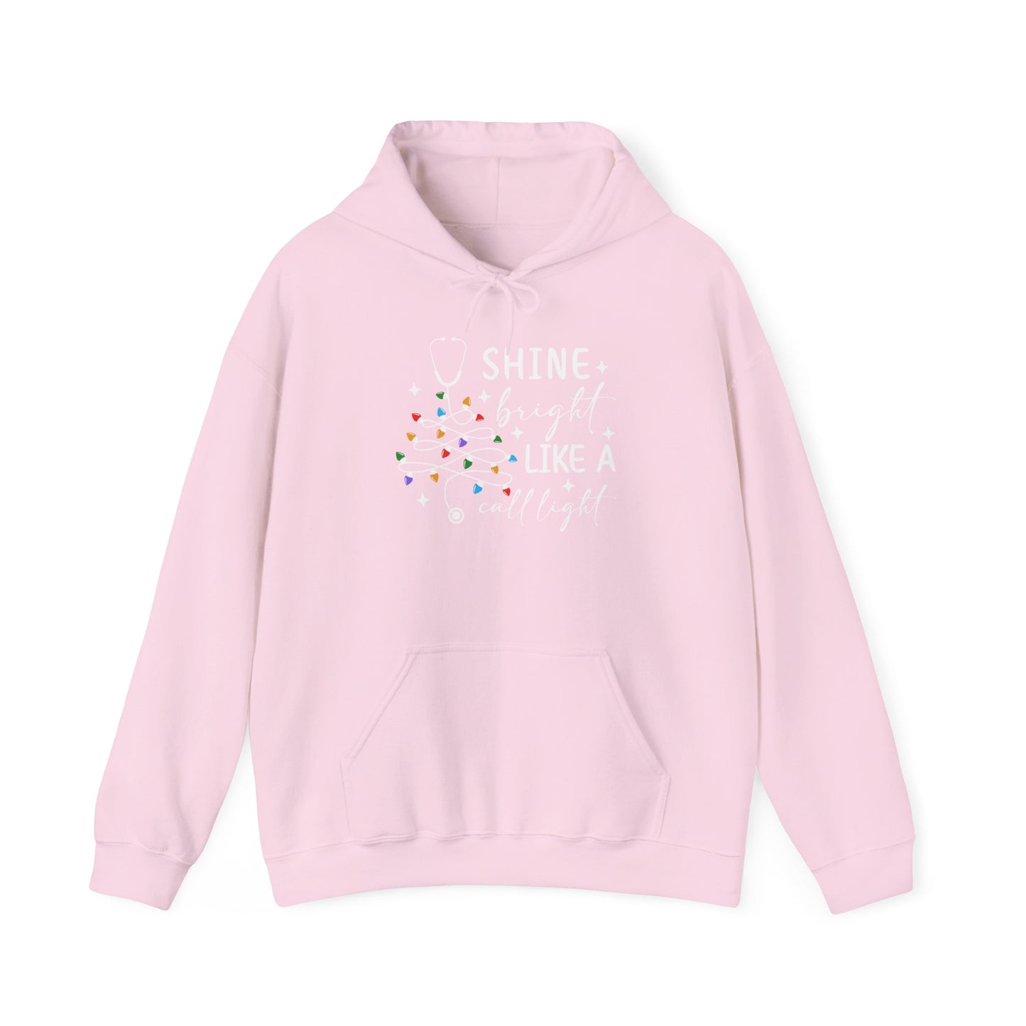 Christmas Light Hoodie, Cozy Holiday Hoodie, Winter Gift, Unisex Pullover for Festive Celebrations, Shine Bright Like a Christmas Bulb