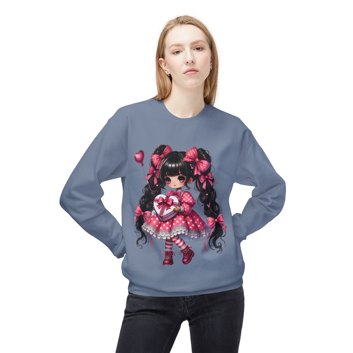 Valentines Unisex Midweight Softstyle Fleece Crewneck Sweatshirt