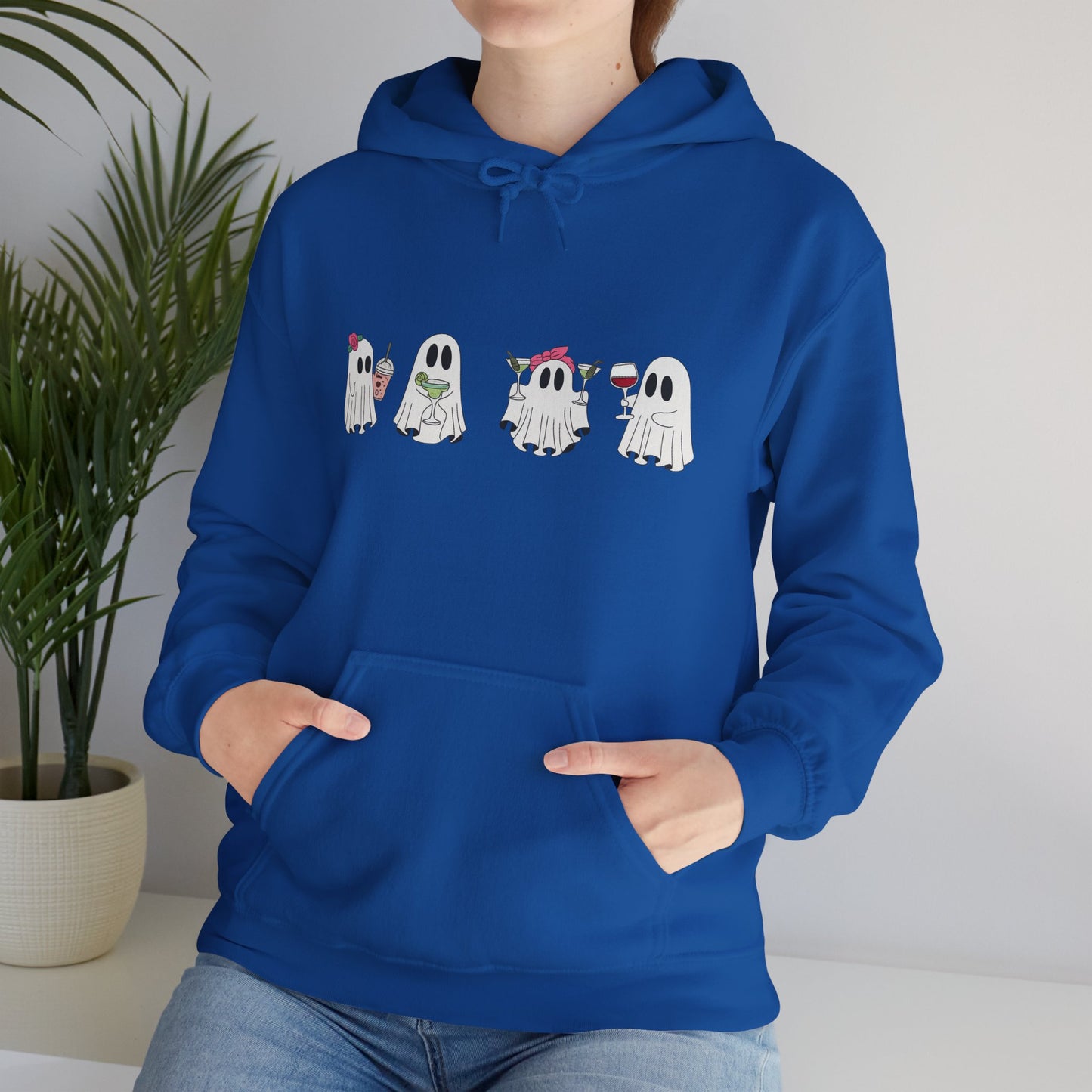 Cute Ghosts Unisex Hoodie - Cozy Halloween Hoodie, Fall Apparel, Gift for Ghost Lovers, Casual Wear, Spooky Season