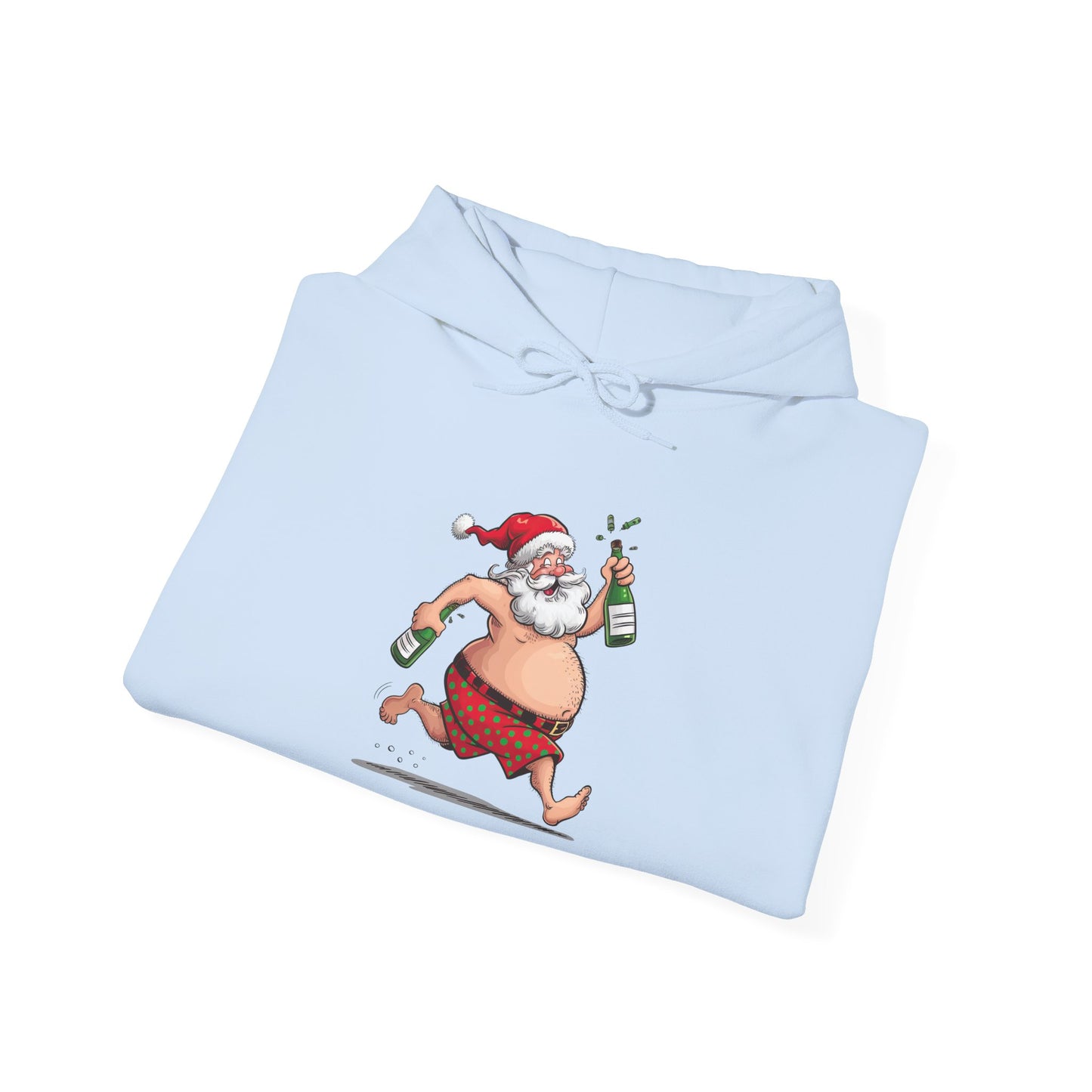 Santa's Holiday Cheer Hoodie, Funny Christmas Sweatshirt, Unisex Pullover, Cozy Gift for Him/Her, Festive Winter Apparel
