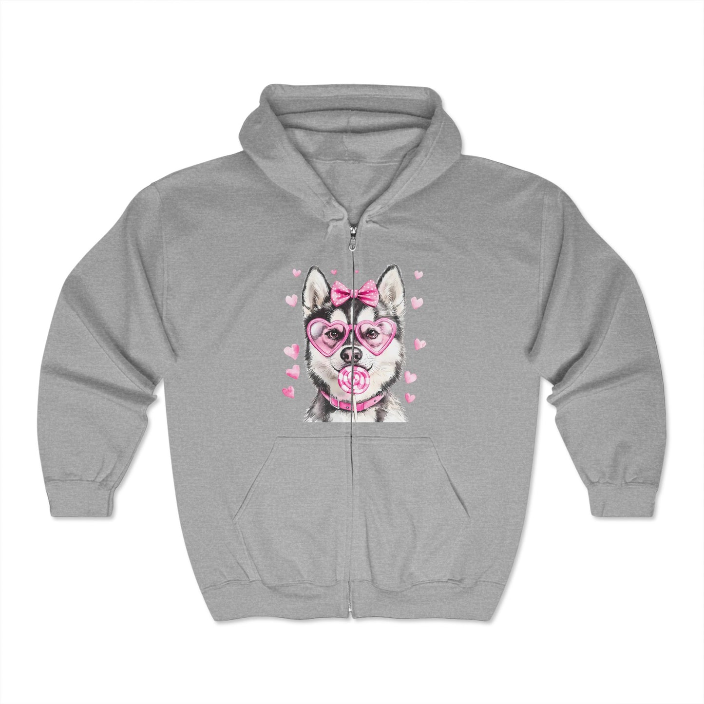 Valentines Unisex Heavy Blend™ Full Zip Hooded Sweatshirt