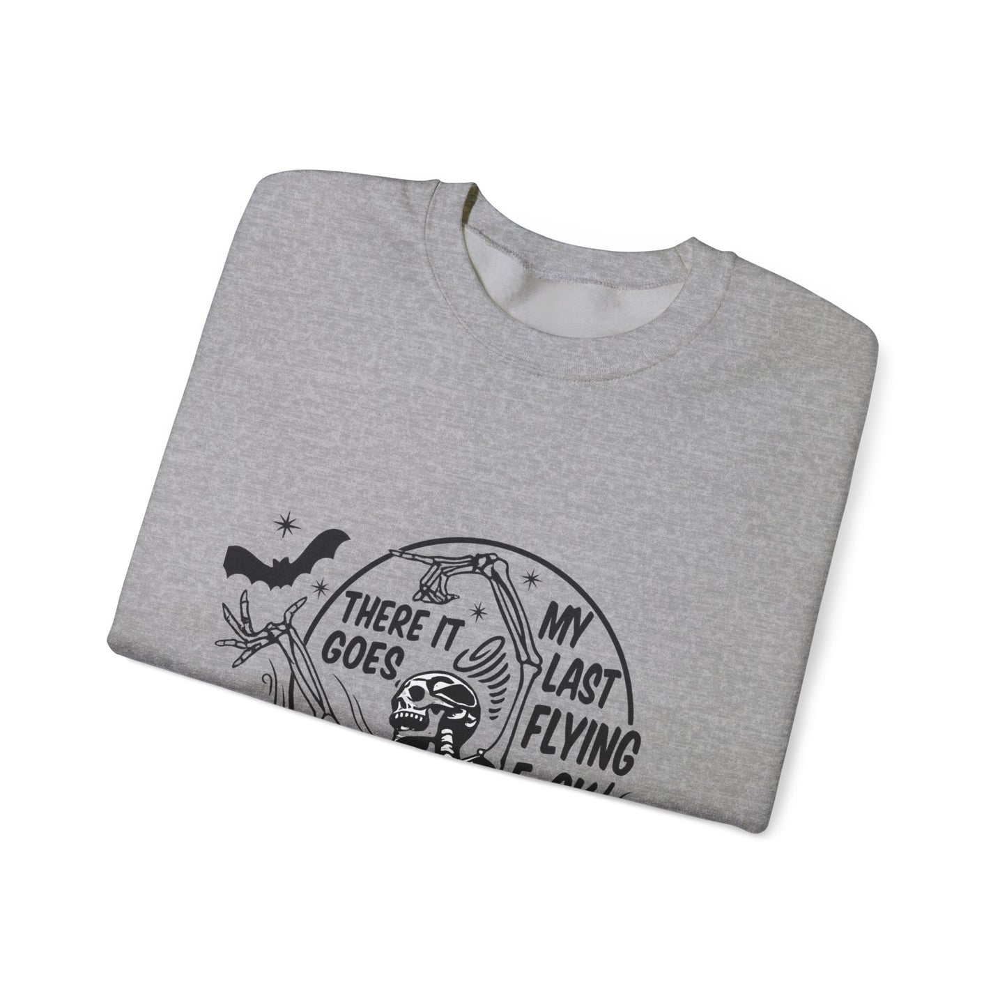 Sassy Skeleton Graphic Sweatshirt, Funny Crewneck, Unisex Humor Apparel, Perfect for Halloween, Unique Gift for Friends, Casual Wear