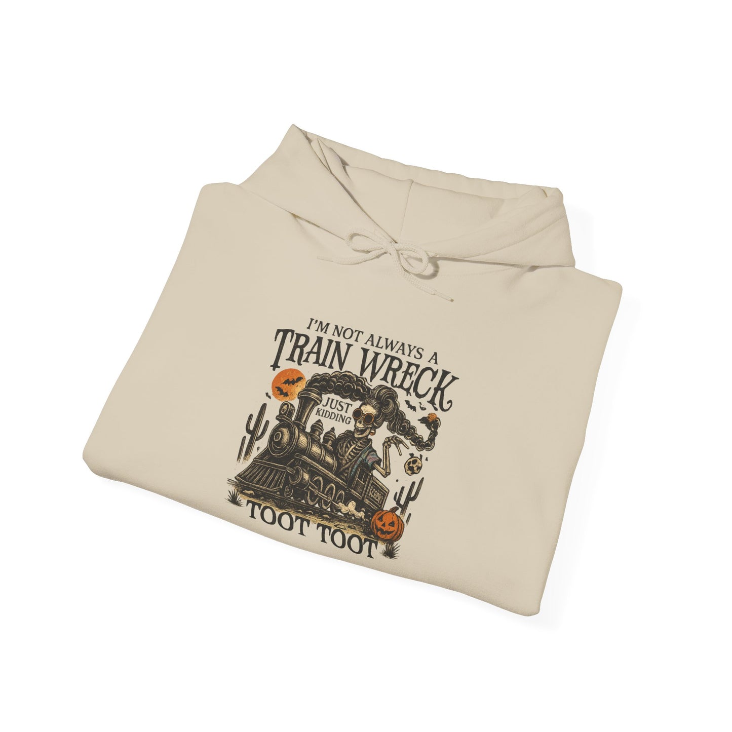 Halloween Train Toot Toot Hoodie, Cozy hoodie , Unisex Pullover, Perfect Fall Gift, Spooky Season Apparel, Halloween Costume Alternative