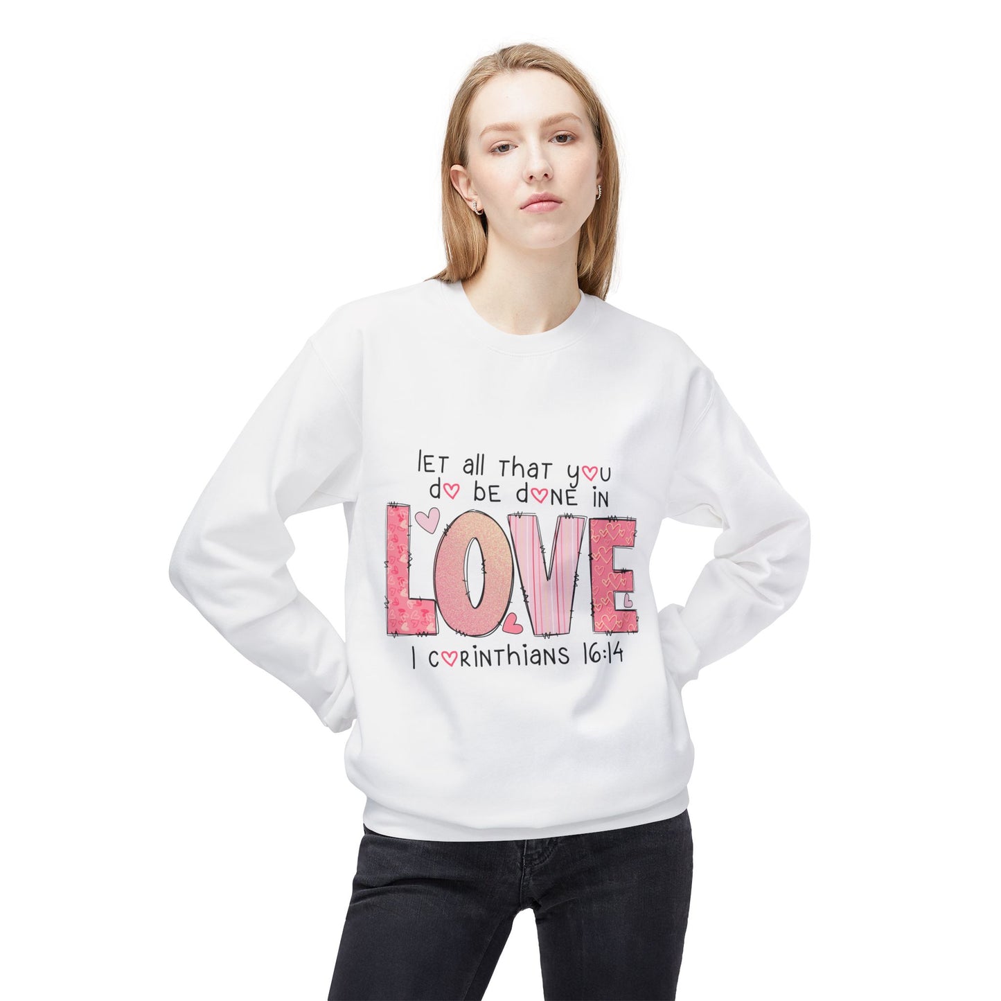 Valentines Unisex Midweight Softstyle Fleece Crewneck Sweatshirt