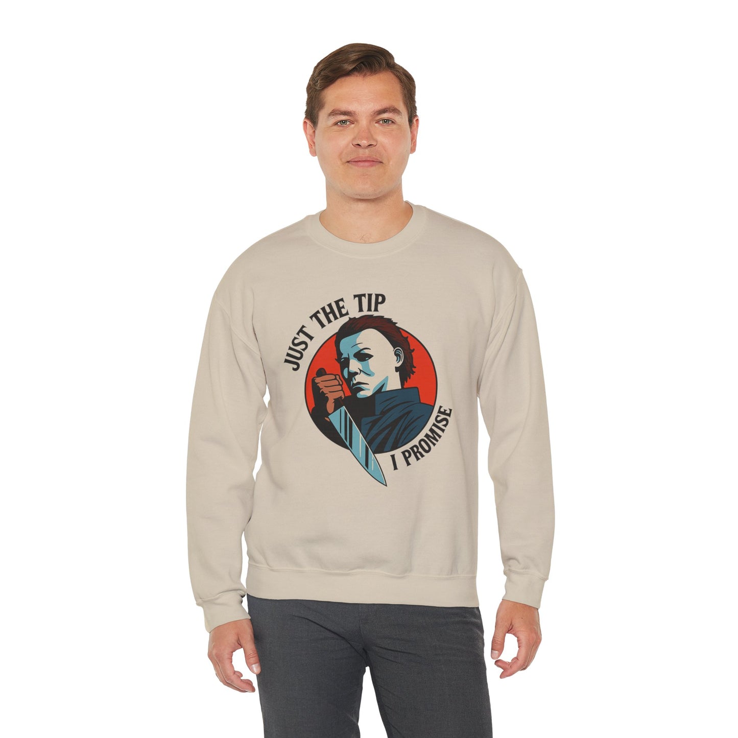 Spooky Humor Crewneck Sweatshirt | Funny Fall Fashion, Halloween Gift, Cozy Sweatshirt, Unisex Apparel, Casual Wear