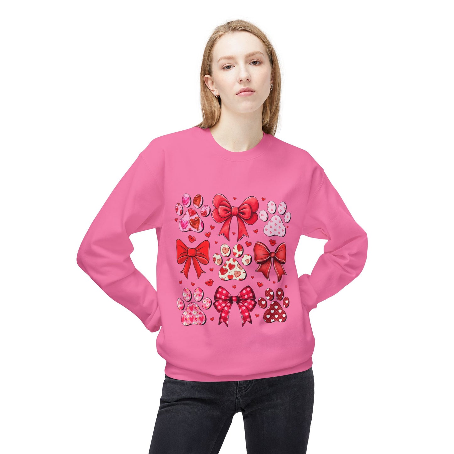 Valentines Unisex Midweight Softstyle Fleece Crewneck Sweatshirt