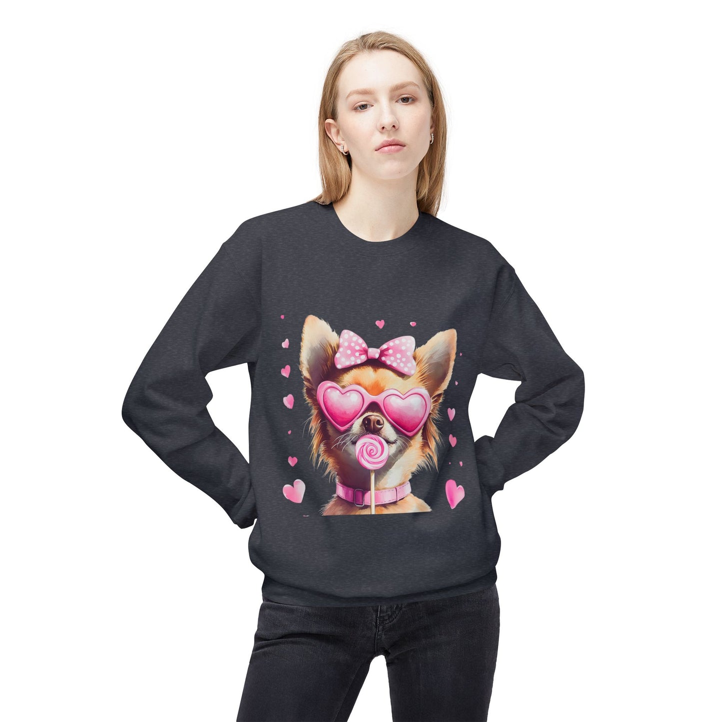 Valentines Unisex Midweight Softstyle Fleece Crewneck Sweatshirt
