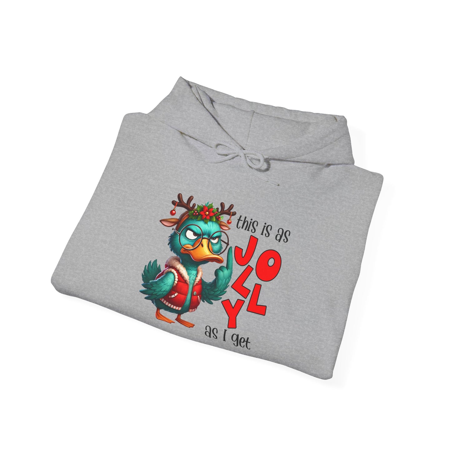 Jolly Holiday Hoodie - Unisex Heavy Blend™ Hoodie, Christmas Gift, Cozy Hoodie, Funny Hoodie, Winter Apparel, Holiday Fashion