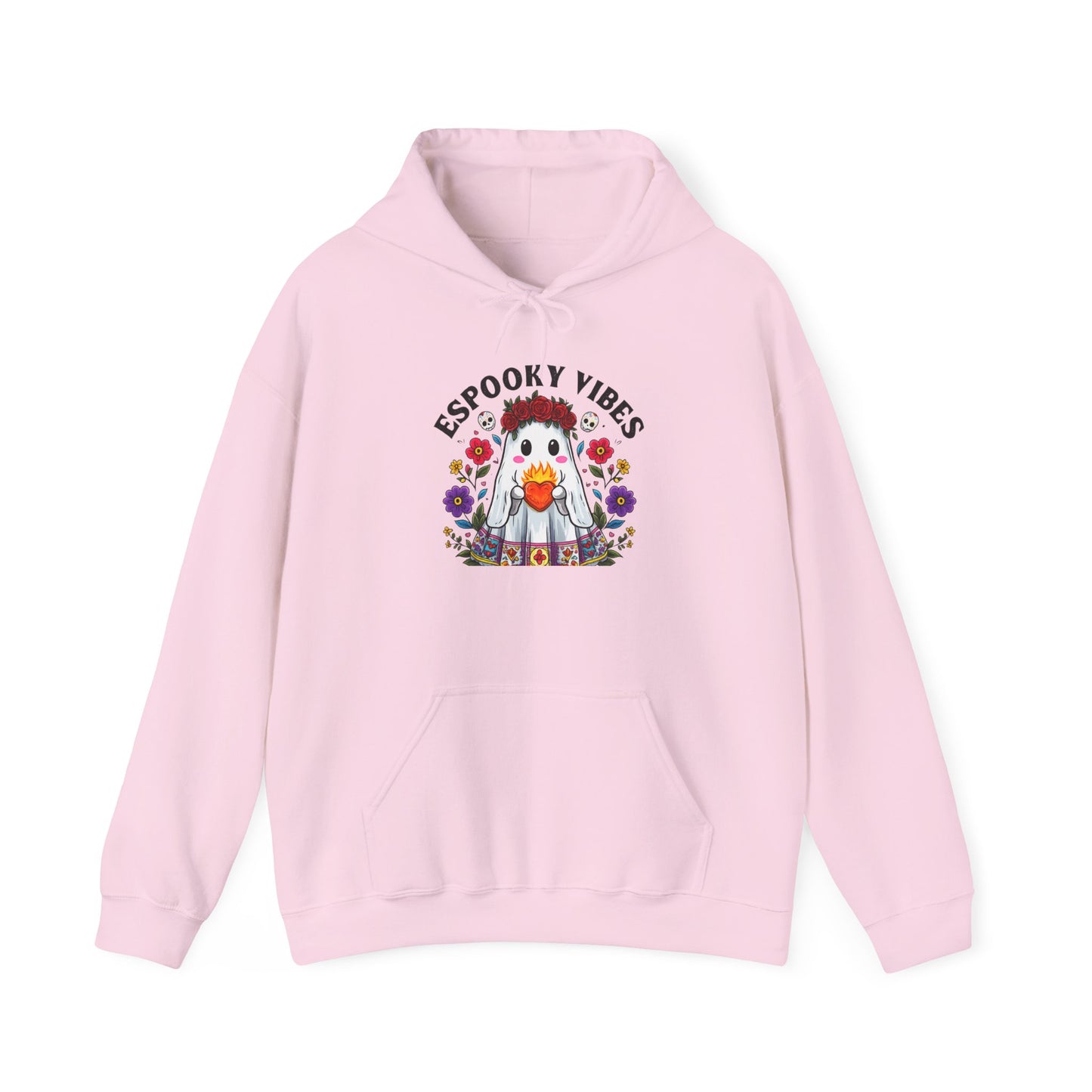 Spooky Vibes Hooded Sweatshirt, Cozy Fall Apparel, Halloween Gift, Unisex Hoodie, Casual Sweatshirt, Festival Wear