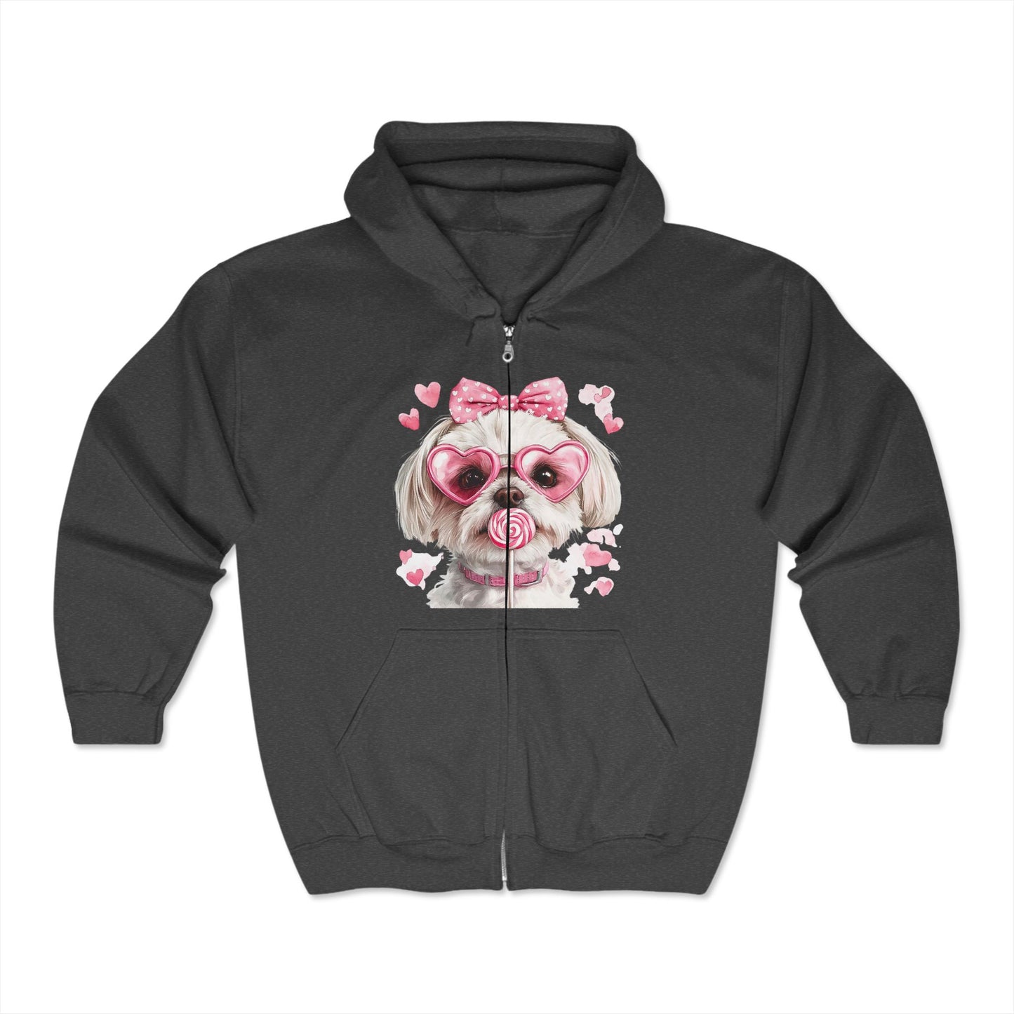 Valentines Unisex Heavy Blend™ Full Zip Hooded Sweatshirt