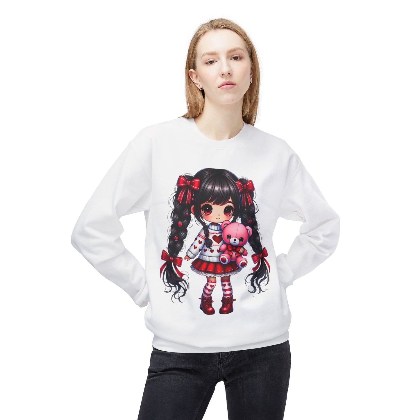 Valentines Unisex Midweight Softstyle Fleece Crewneck Sweatshirt