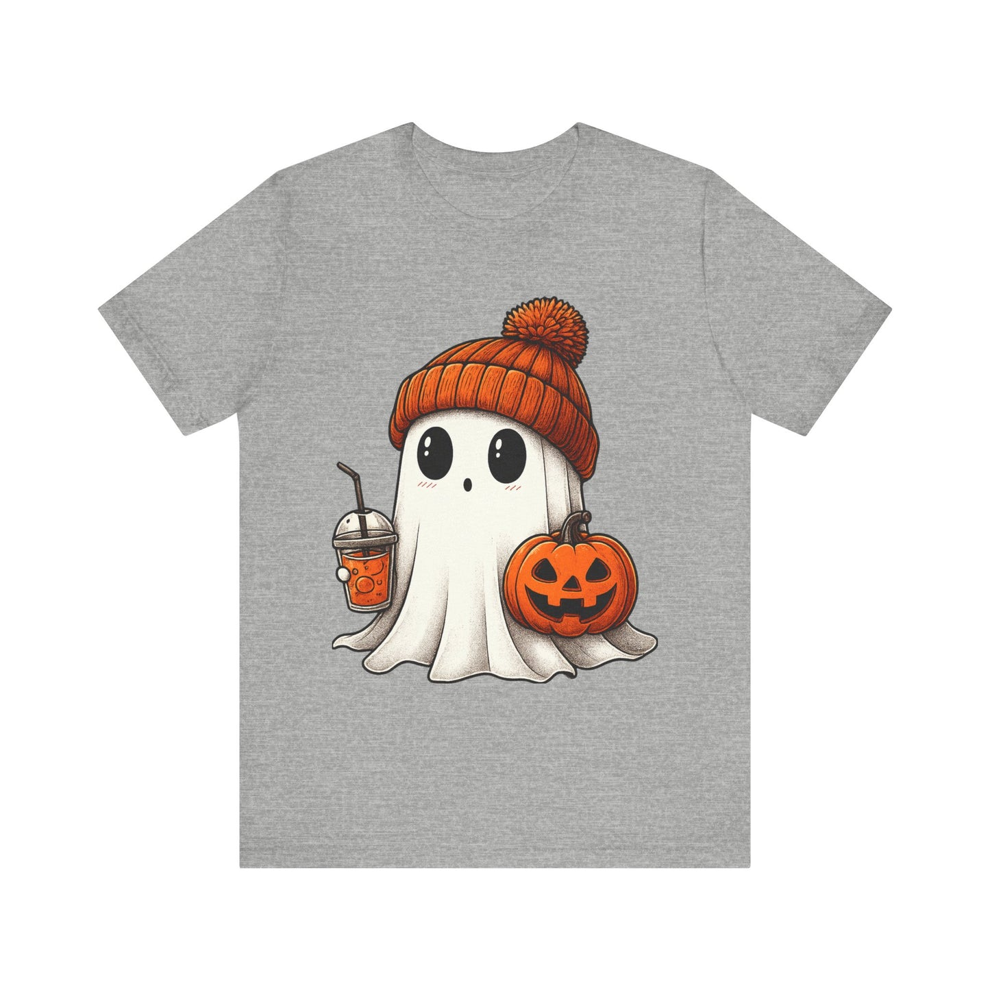 Halloween Ghost Unisex Tee, Spooky Shirt, Fall Fashion, Cute Ghost Shirt, Halloween Costume, Trick or Treat T-Shirt