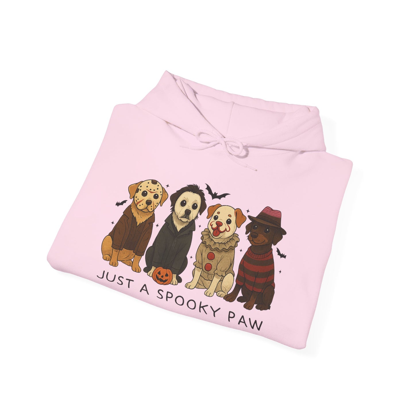 Spooky Paws Unisex Hoodie - Halloween Dog Lover Sweatshirt, Cozy Fall Apparel, Pet Themed Clothing, Gift for Dog Owners, Spooky Season Style