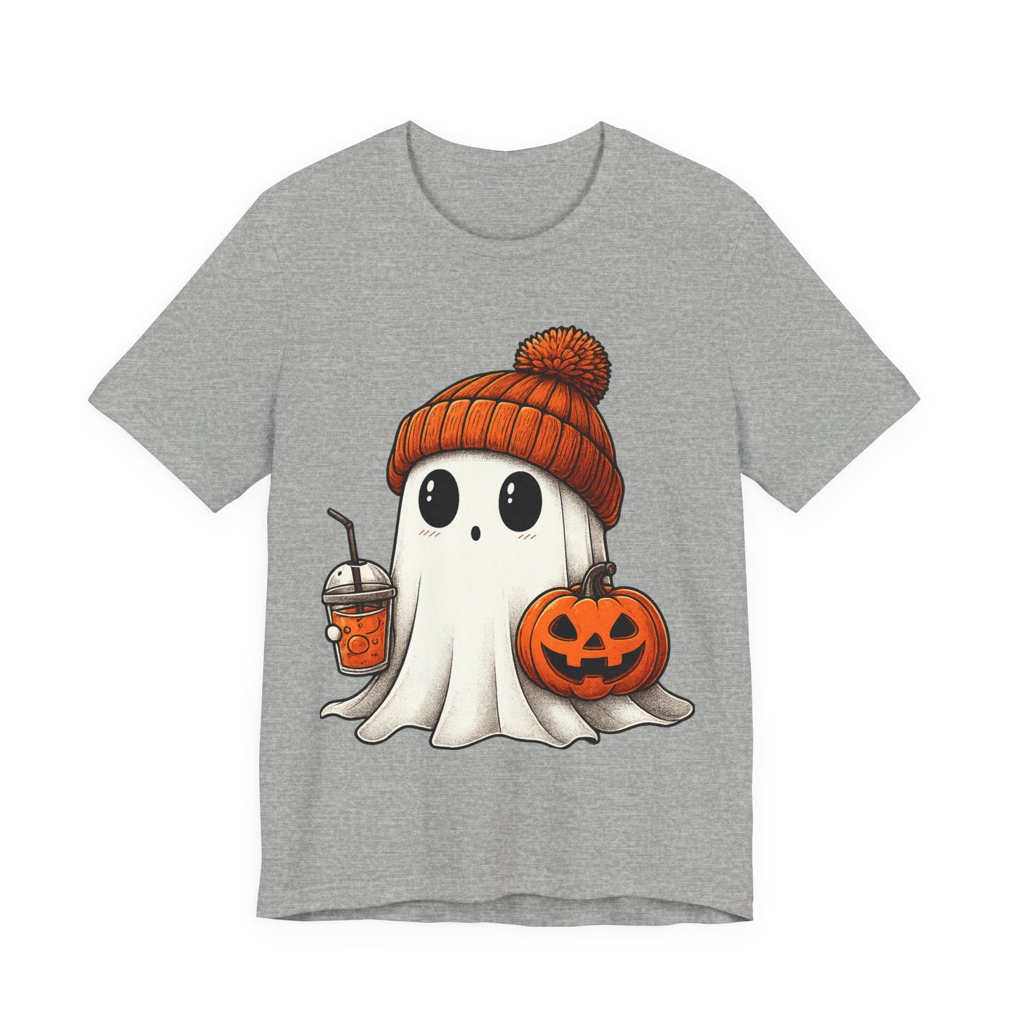 Halloween Ghost Unisex Tee, Spooky Shirt, Fall Fashion, Cute Ghost Shirt, Halloween Costume, Trick or Treat T-Shirt